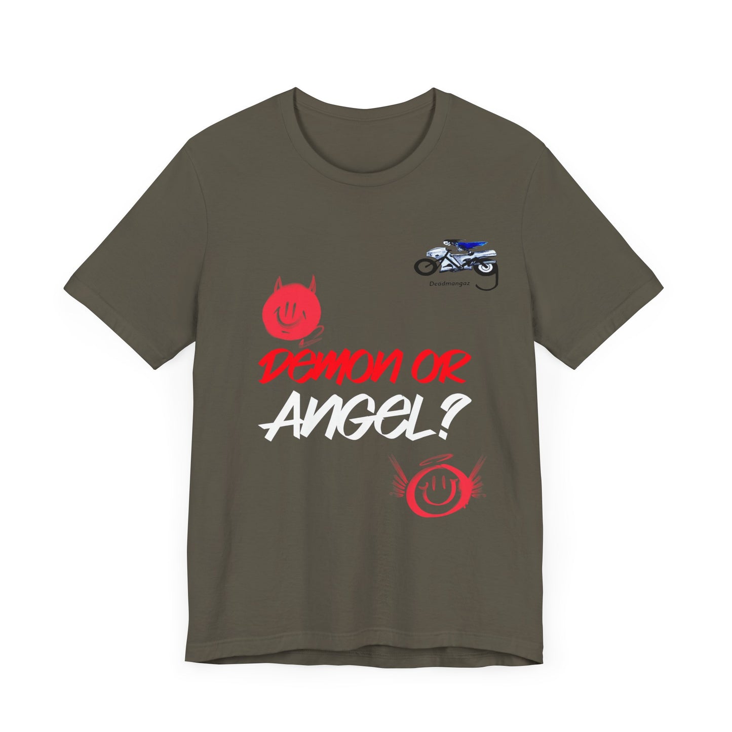 Demon or Angel? Unisex Graphic Tee - Fun and Bold Casual Wear