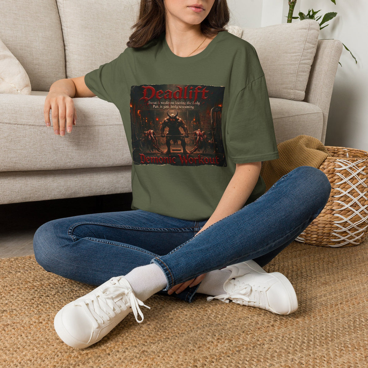 Deadlift Gym T-Shirt — Gothic Strength Workout Tee