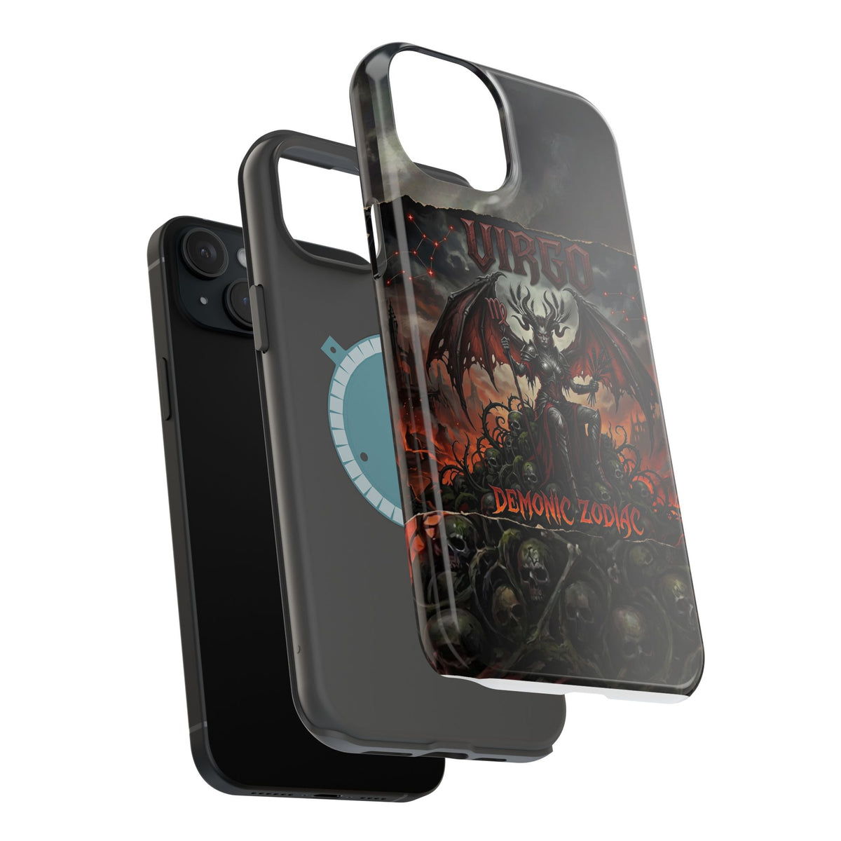 Virgo Demonic Zodiac Phone Case — Magnetic Impact-Resistant