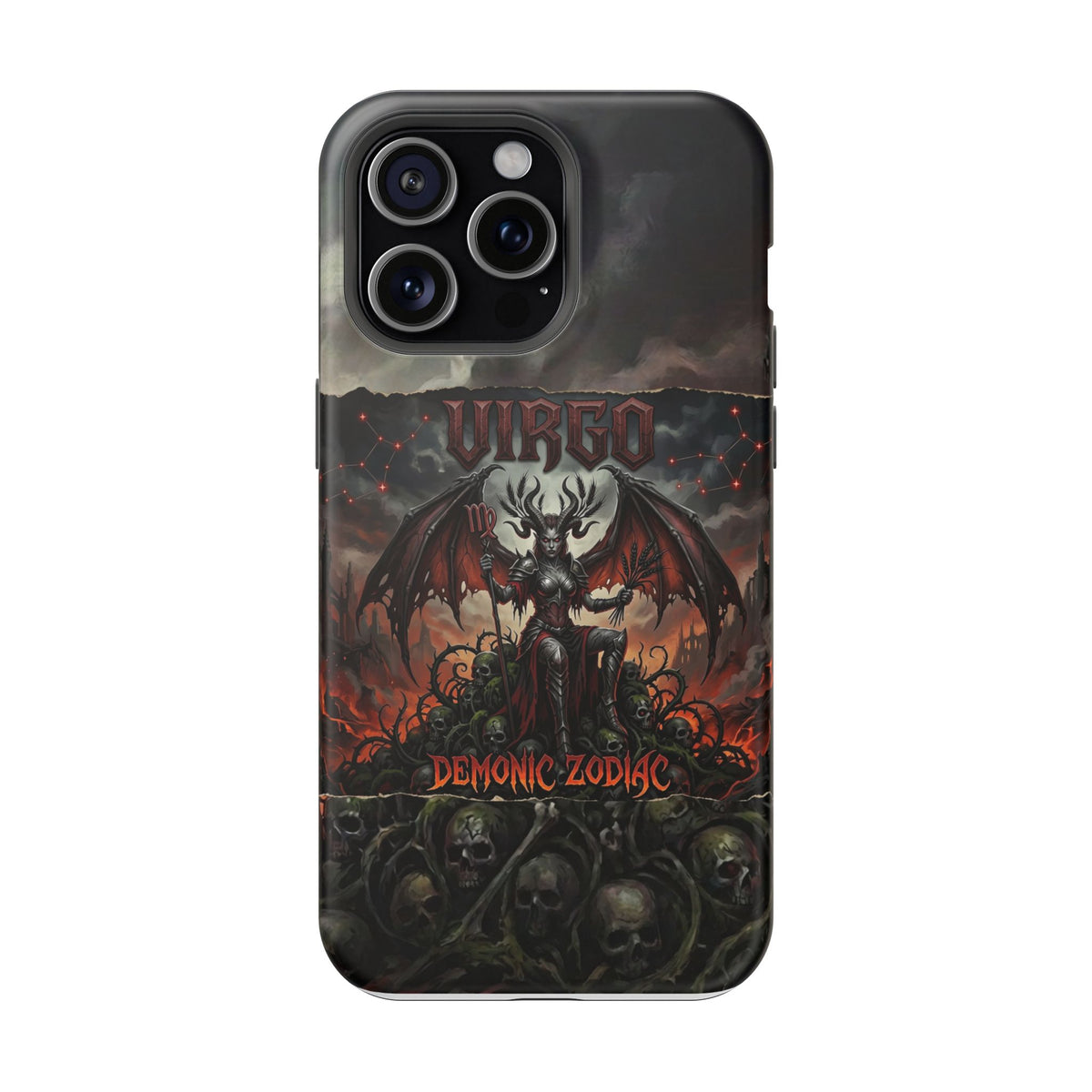 Virgo Demonic Zodiac Phone Case — Magnetic Impact-Resistant