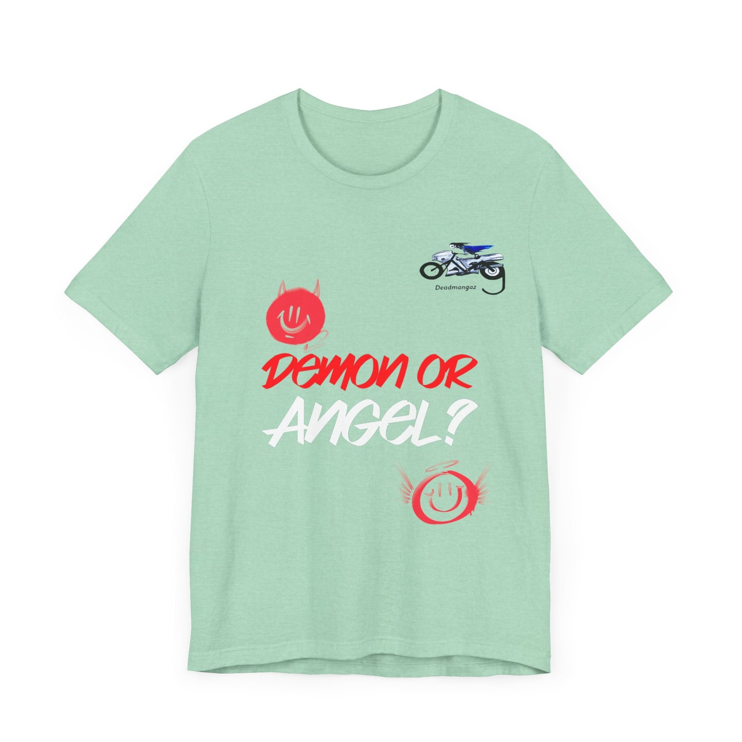 Demon or Angel? Unisex Graphic Tee - Fun and Bold Casual Wear