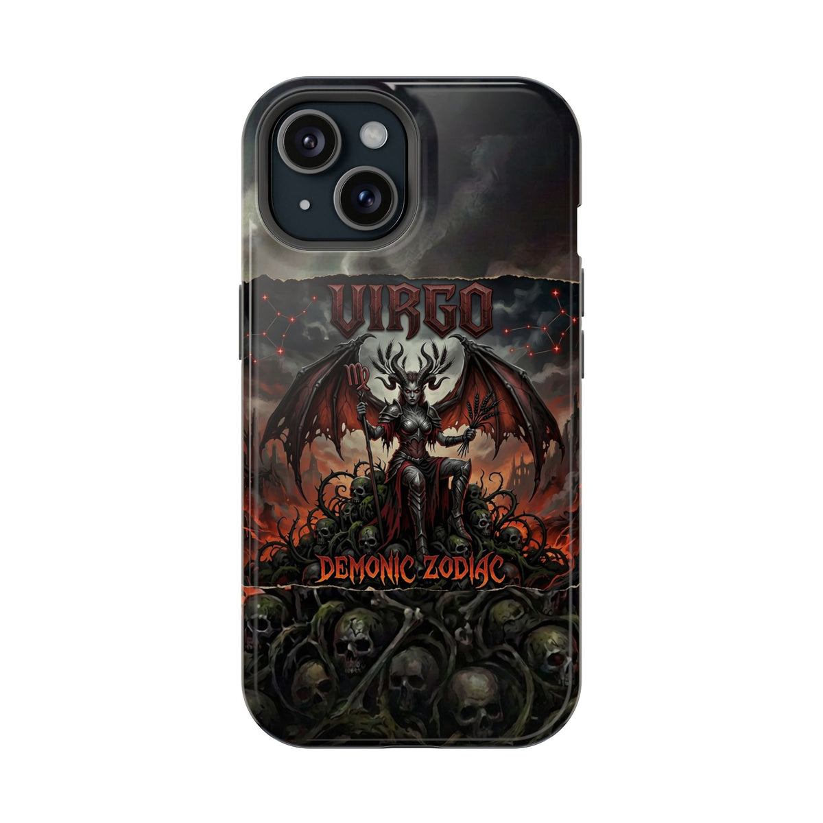 Virgo Demonic Zodiac Phone Case — Magnetic Impact-Resistant