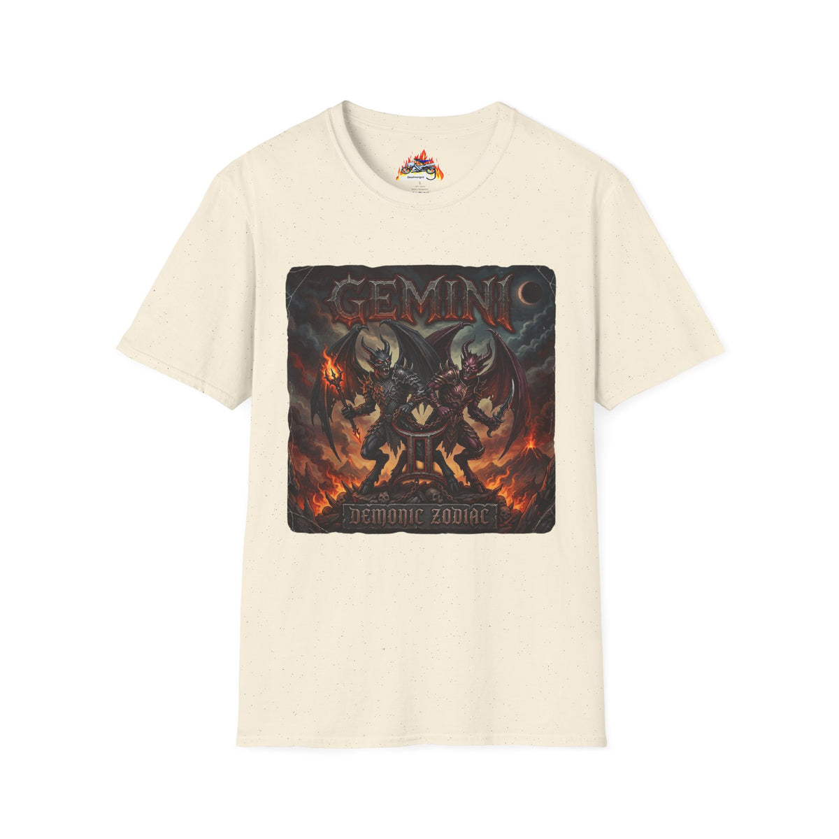 Gemini Zodiac T-Shirt — Dark Demon Twins Astrology Tee