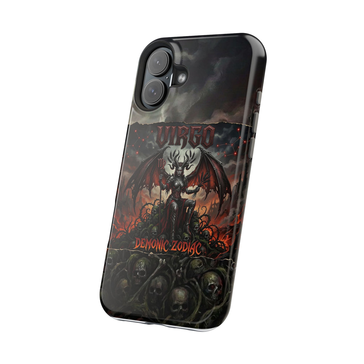 Virgo Demonic Zodiac Phone Case — Magnetic Impact-Resistant