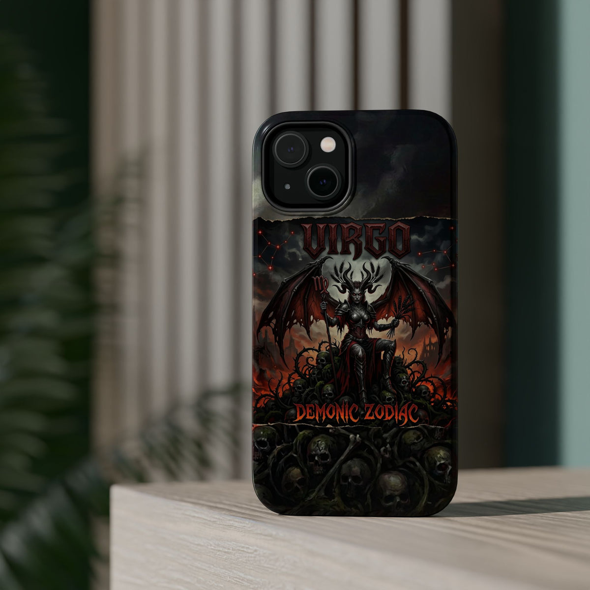 Virgo Demonic Zodiac Phone Case — Magnetic Impact-Resistant