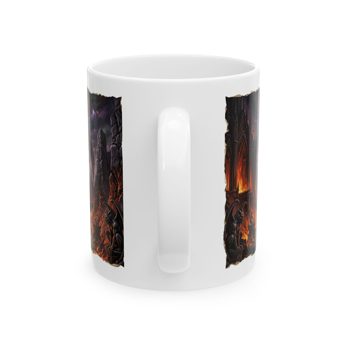 Gothic Demon Libra Mug | Dark Fantasy Demon Artwork