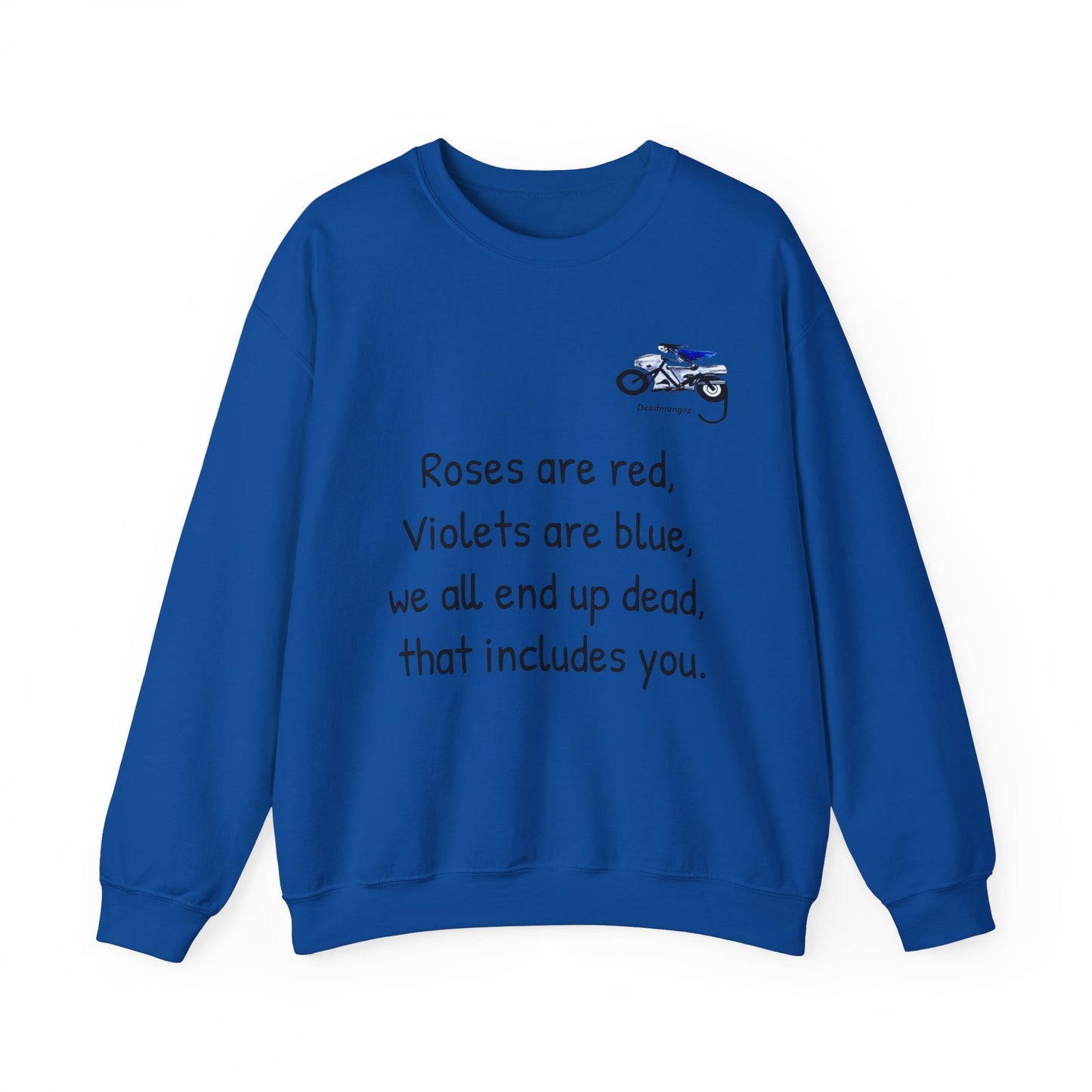 Unisex Crewneck Sweatshirt - Dark Humor "Roses are Red" Design