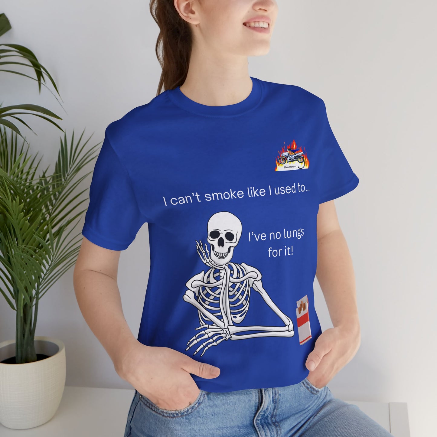 Funny Skeleton Quote Unisex Jersey Tee – Perfect for Halloween & Everyday Wear