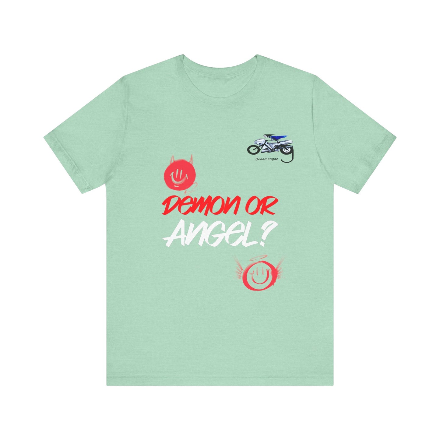 Demon or Angel? Unisex Graphic Tee - Fun and Bold Casual Wear