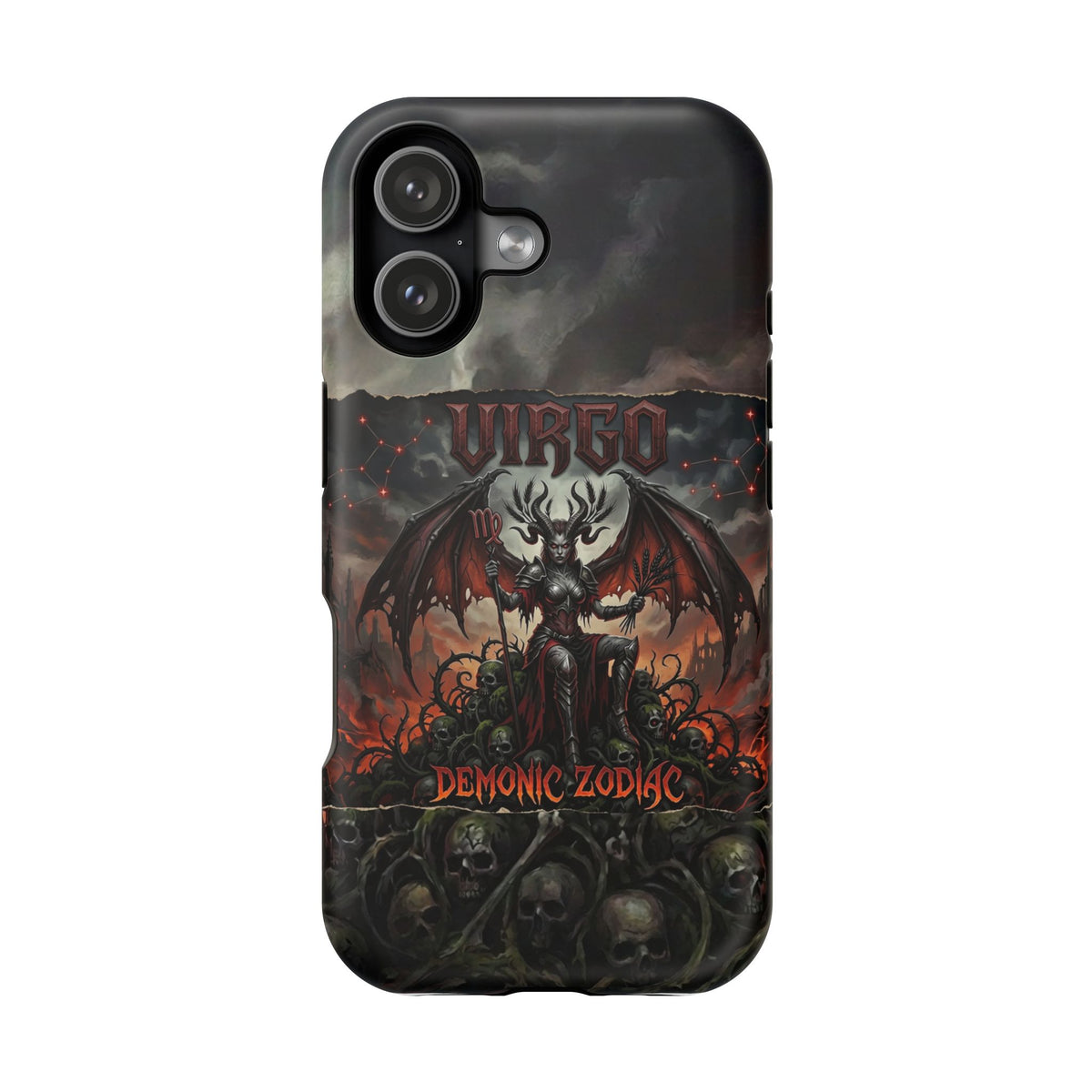 Virgo Demonic Zodiac Phone Case — Magnetic Impact-Resistant