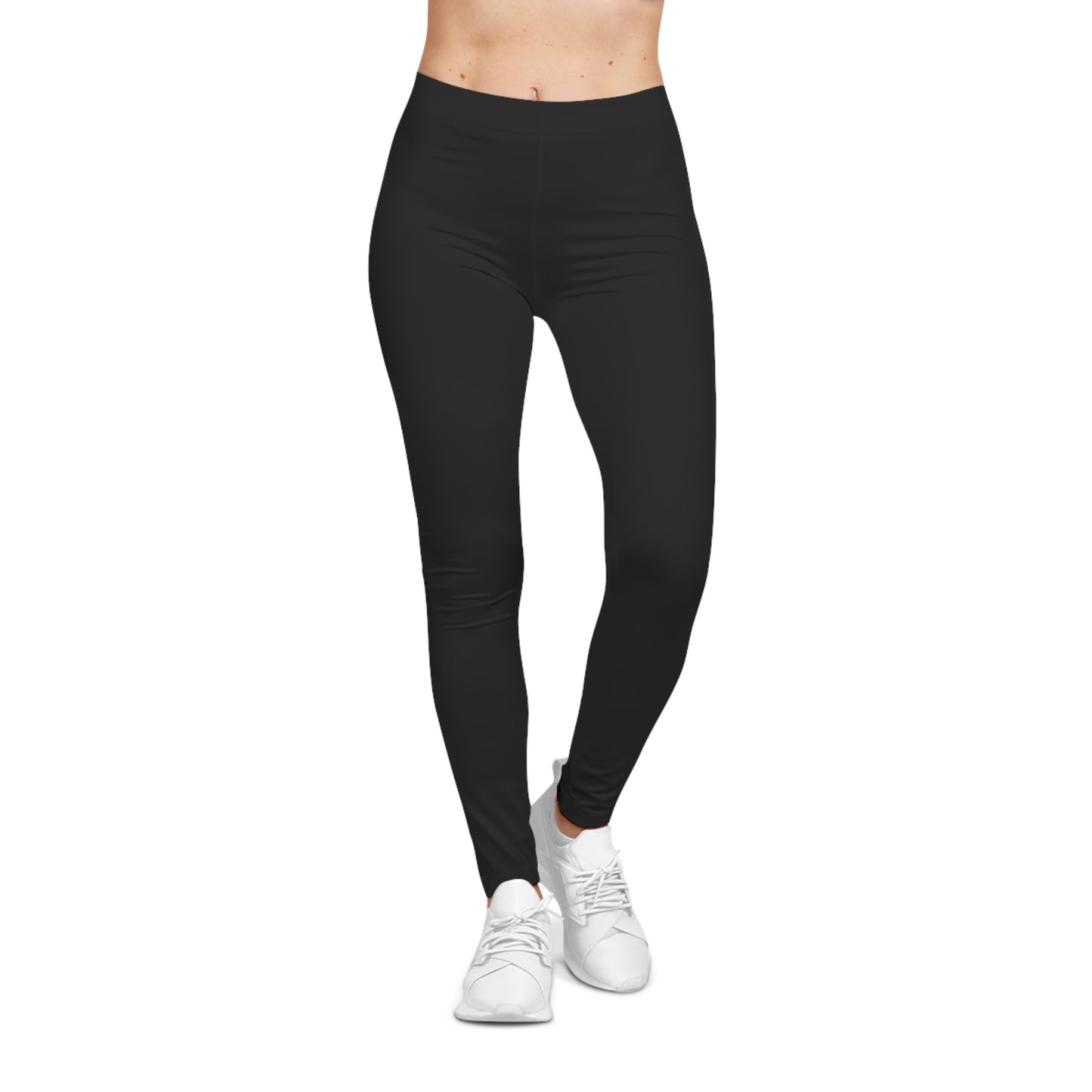 Demon or Angel? Women's Black Graphic Leggings