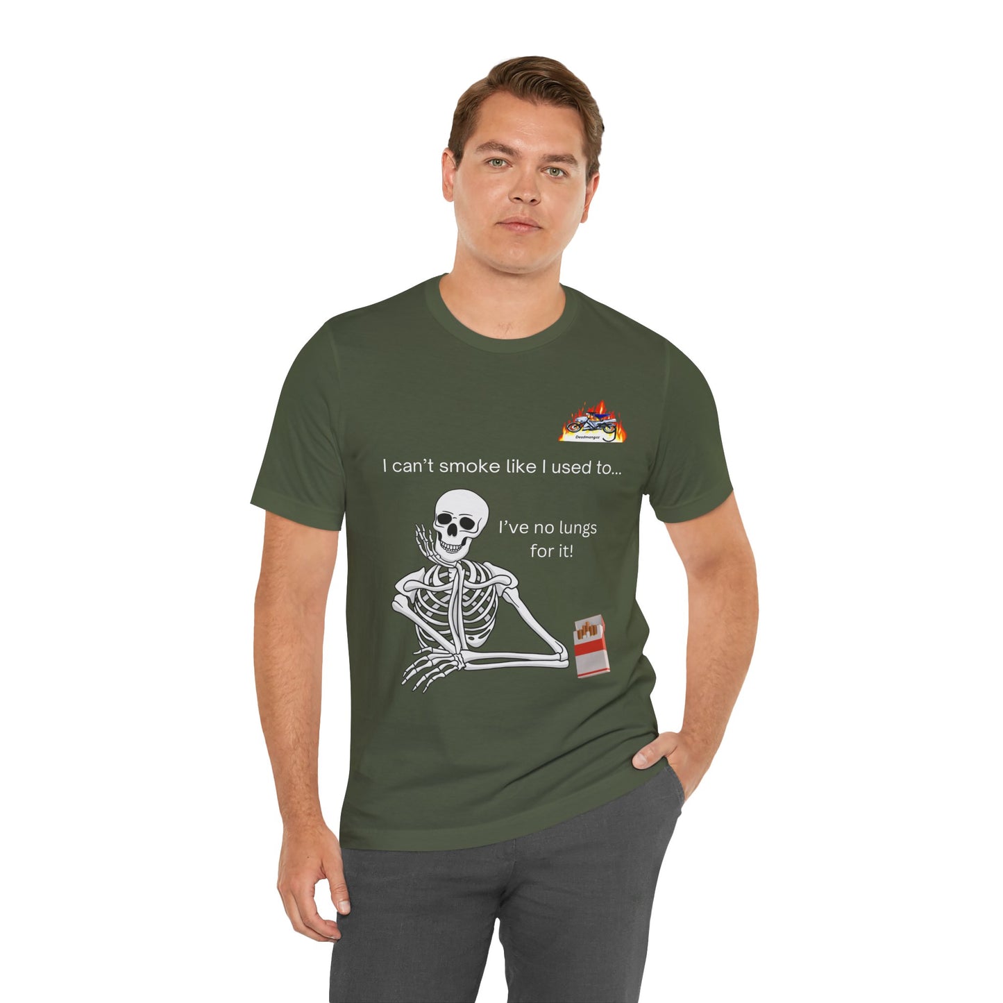 Funny Skeleton Quote Unisex Jersey Tee – Perfect for Halloween & Everyday Wear