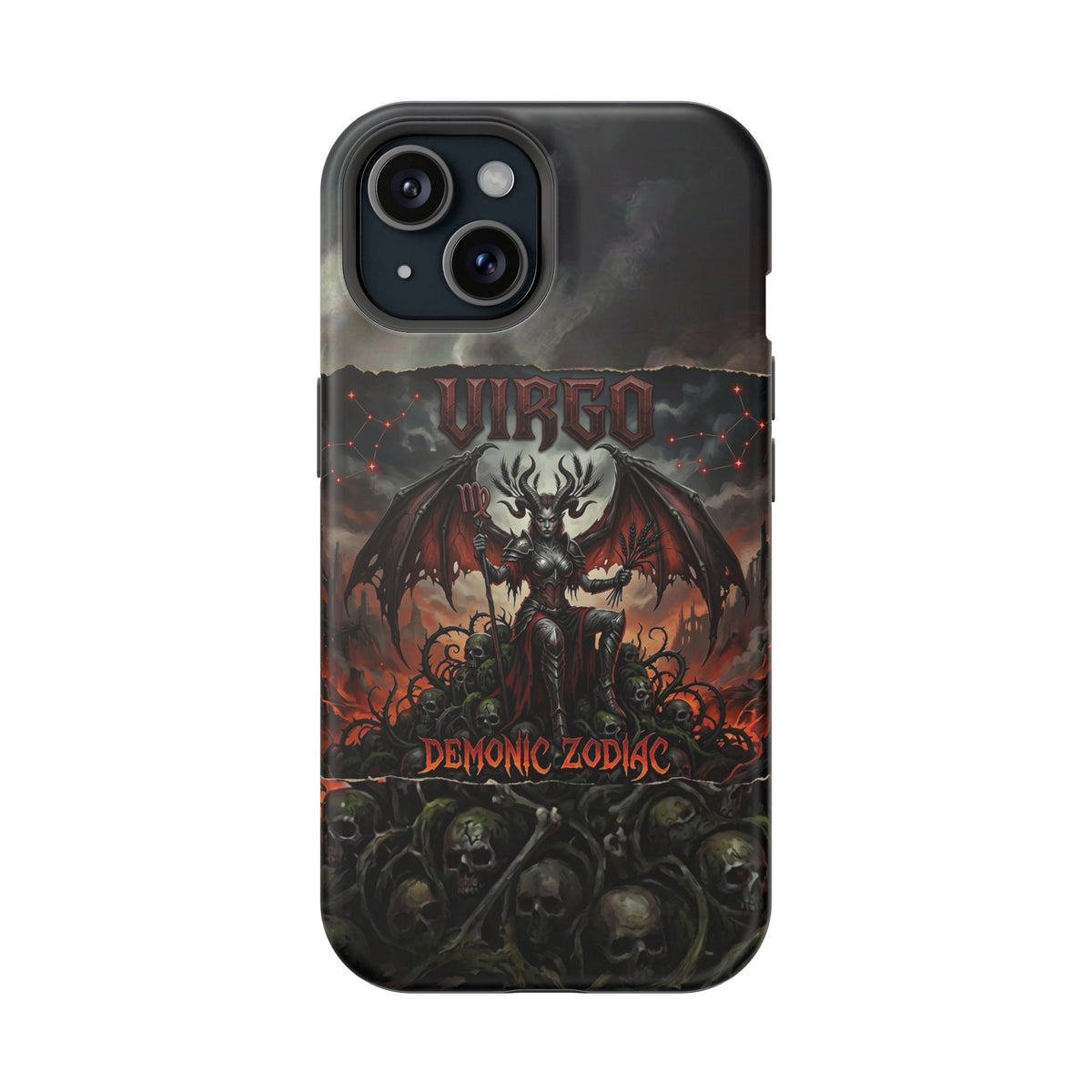Virgo Demonic Zodiac Phone Case — Magnetic Impact-Resistant