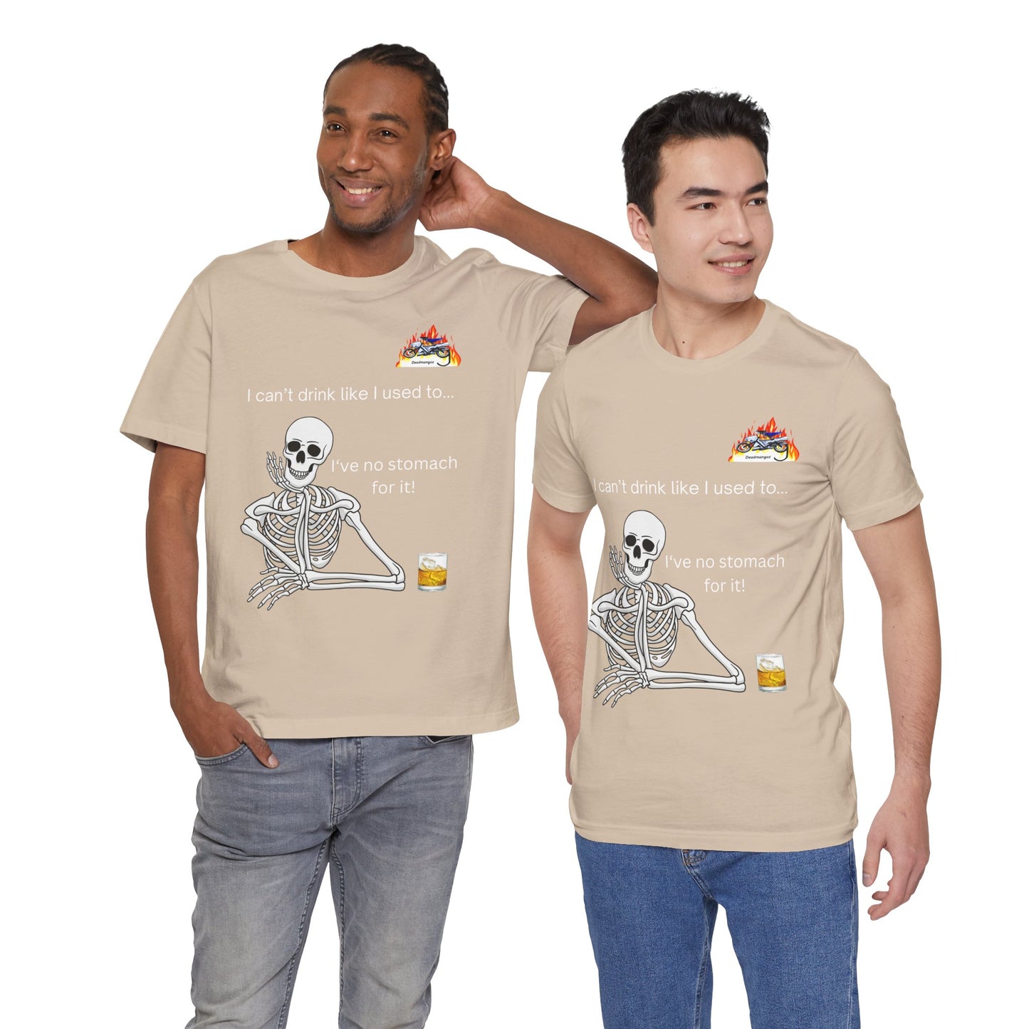 Funny Skeleton Drinking T-Shirt - "I Can't Drink Like I Used To"