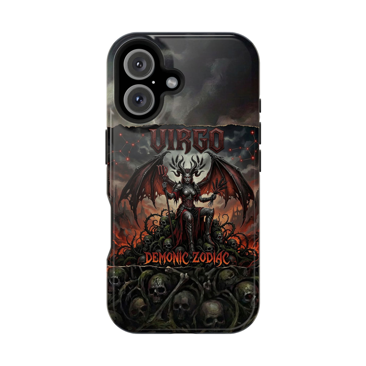 Virgo Demonic Zodiac Phone Case — Magnetic Impact-Resistant