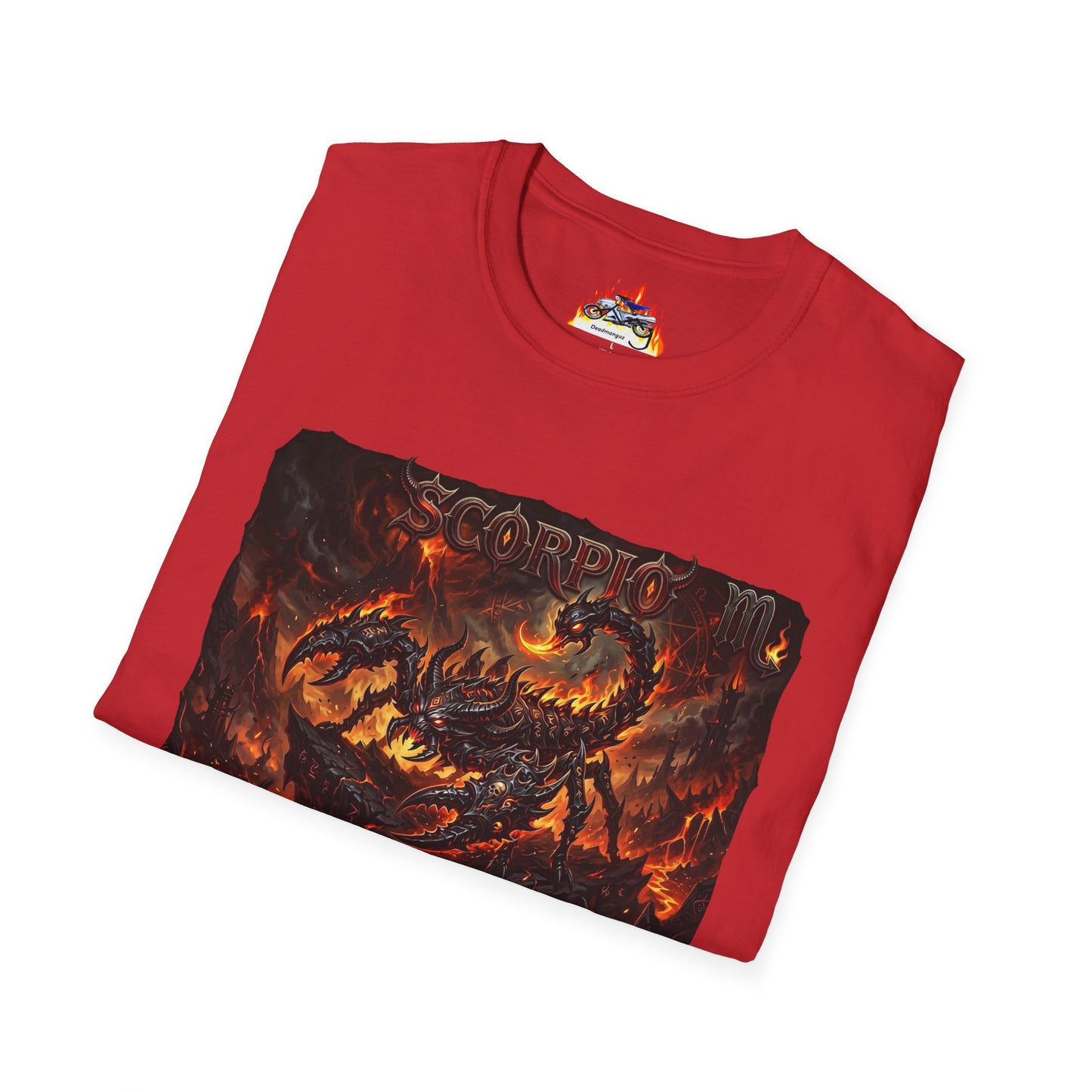 Scorpio Fire Demon T-Shirt — Zodiac Scorpion Graphic Tee