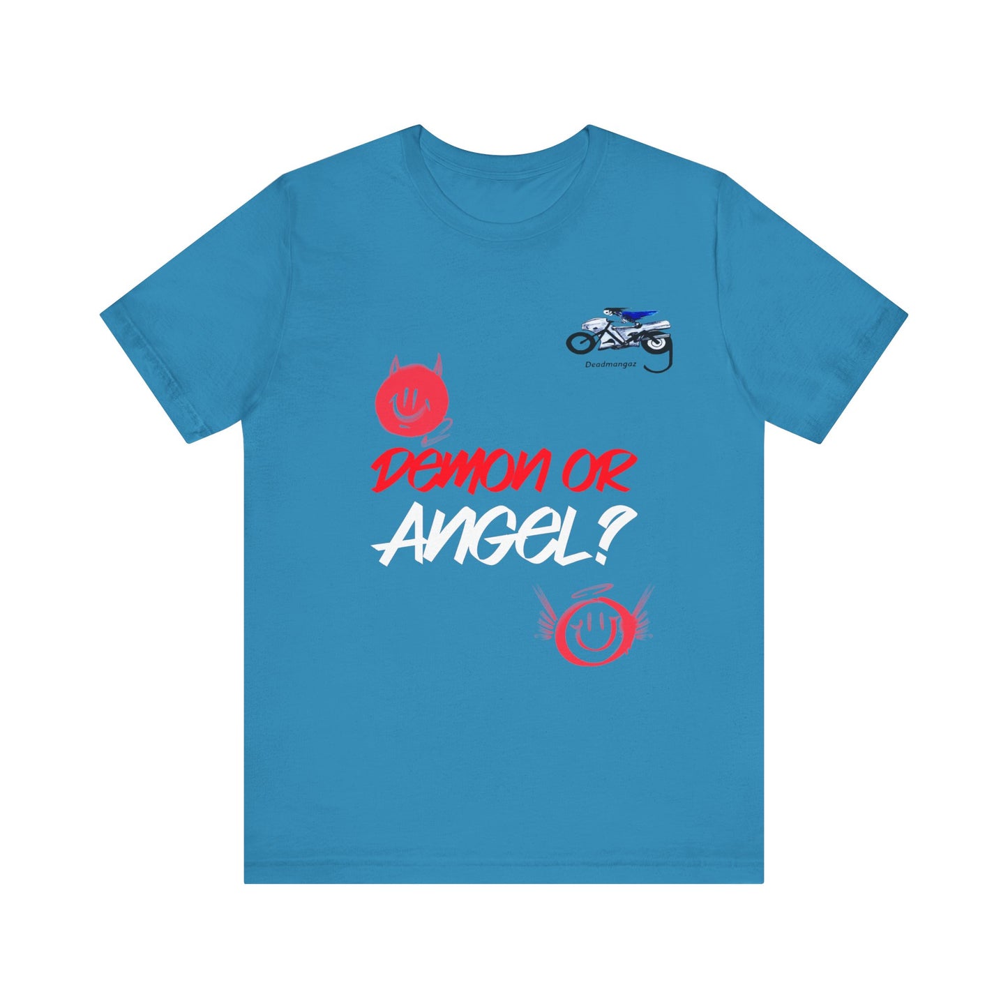 Demon or Angel? Unisex Graphic Tee - Fun and Bold Casual Wear