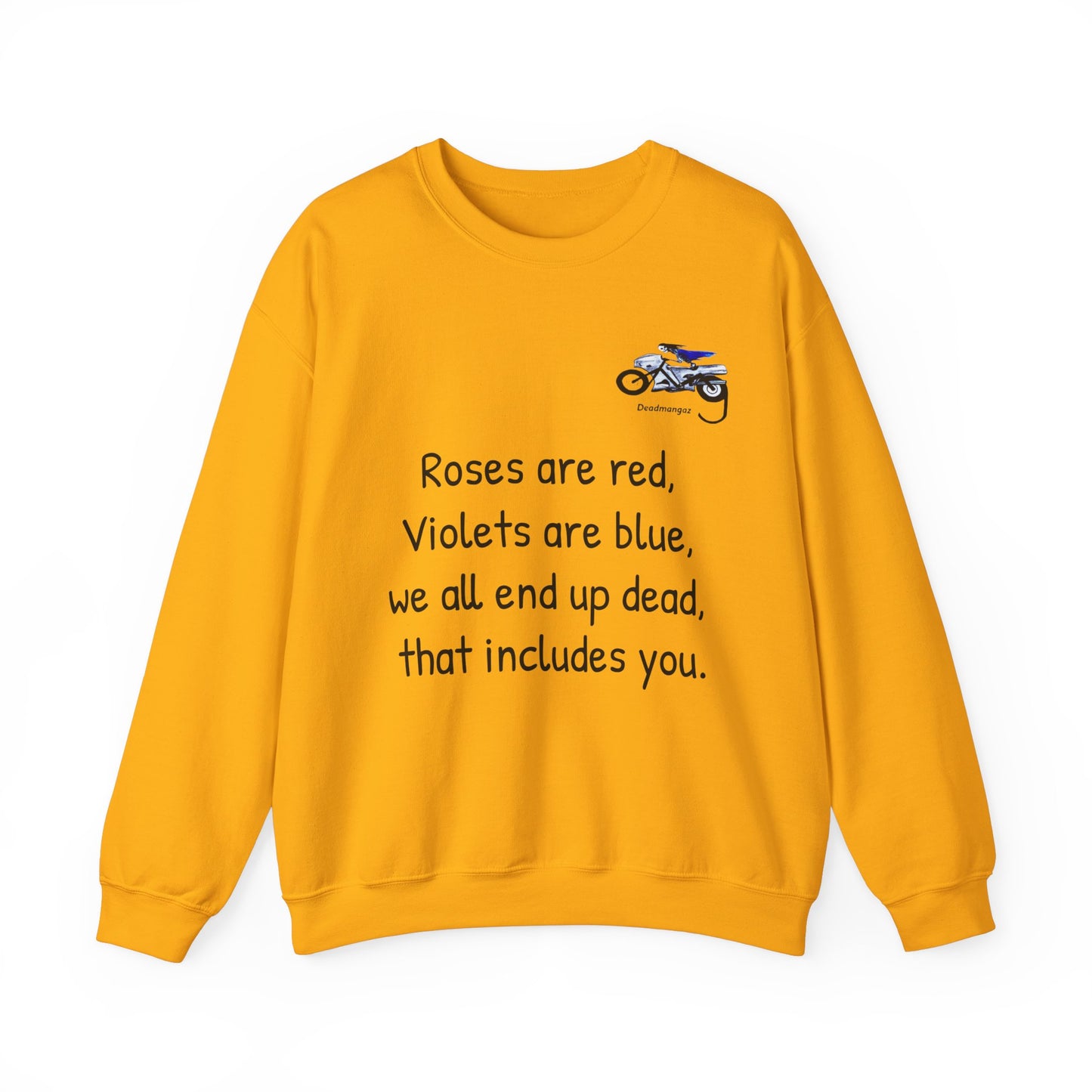 Unisex Crewneck Sweatshirt - Dark Humor "Roses are Red" Design