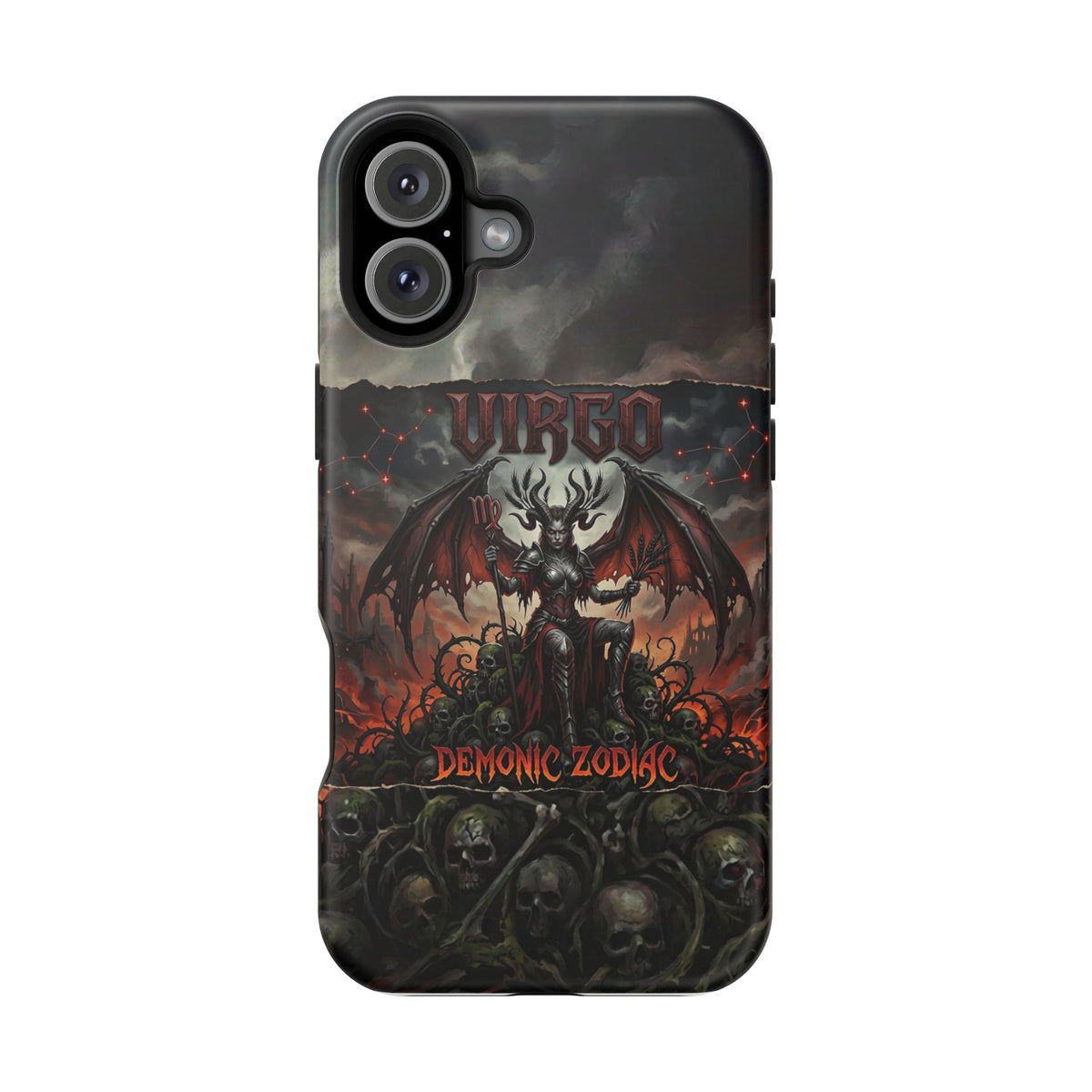 Virgo Demonic Zodiac Phone Case — Magnetic Impact-Resistant