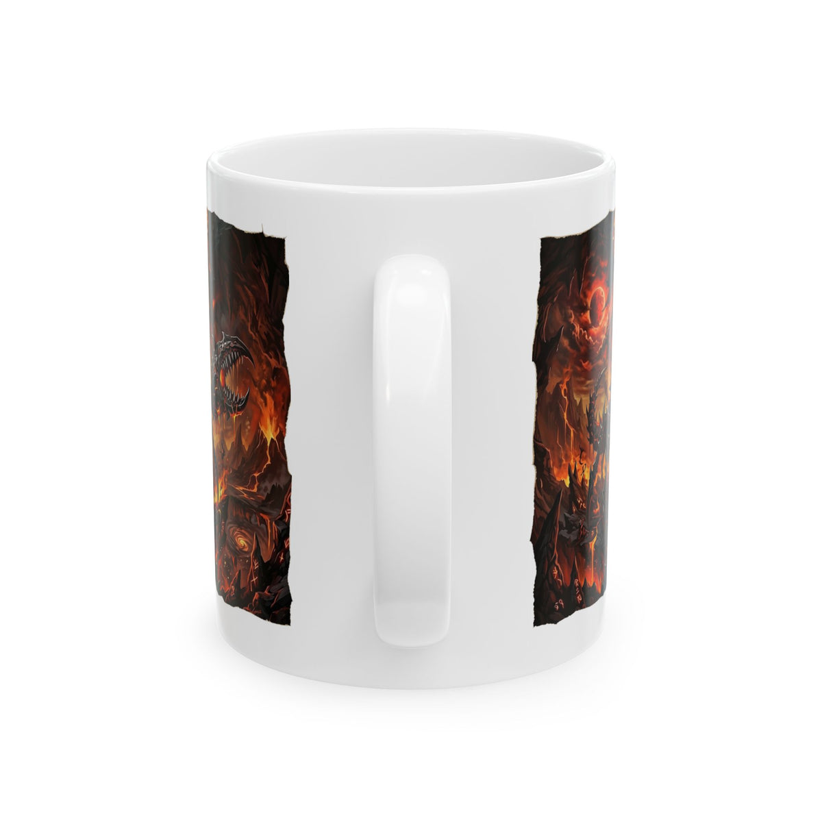 Demonic Cancer Ceramic Mug — Fiery Demon Design (11oz/15oz)