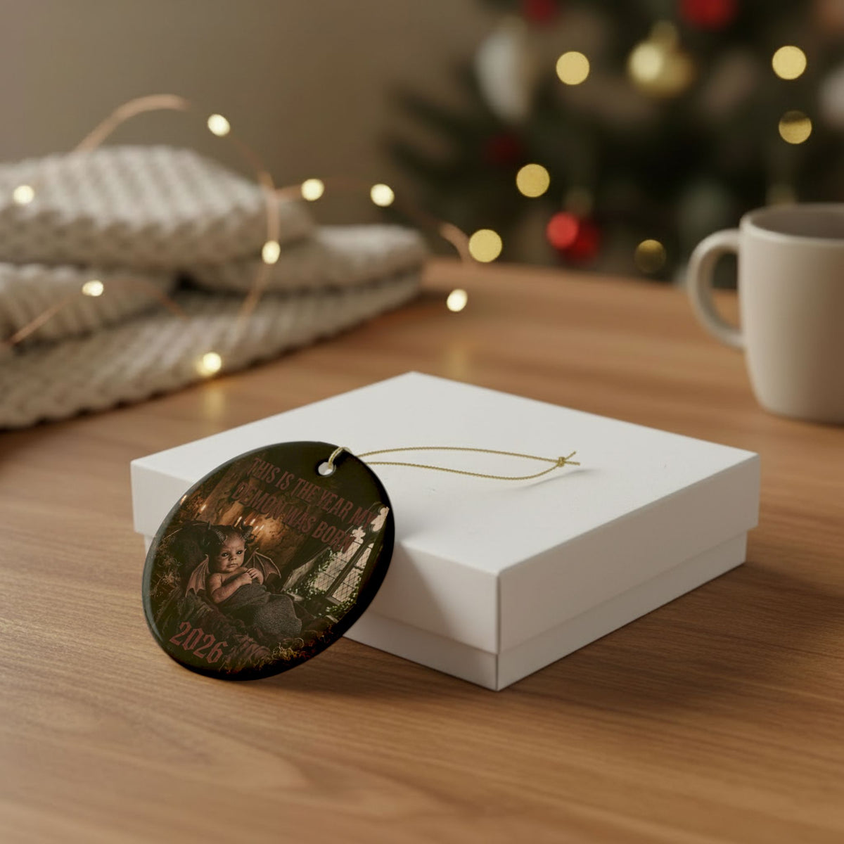 2026 Demon Baby Ceramic Ornament — This Is The Year My Demon Was Born