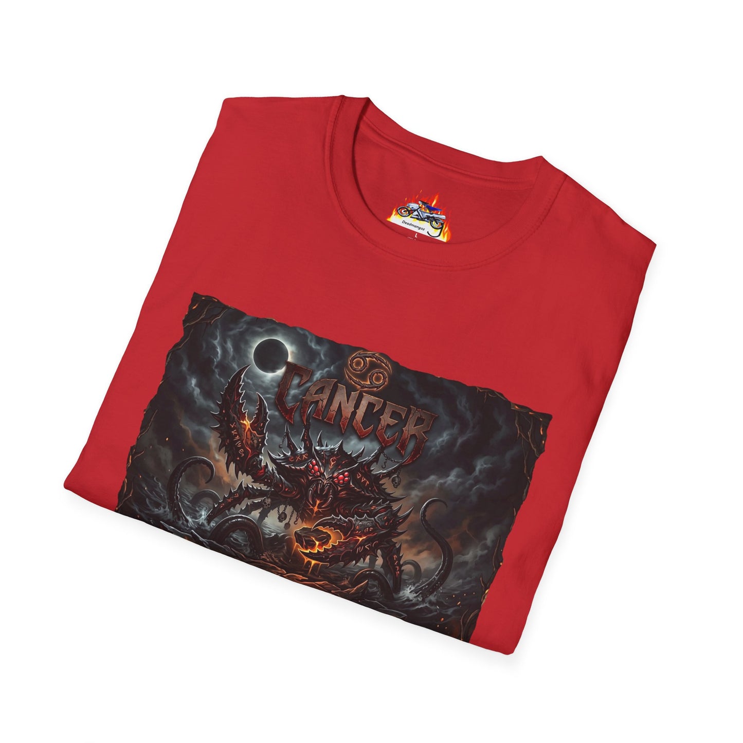 Cancer Zodiac T‑Shirt — Dark Demon Constellation Astrology Tee