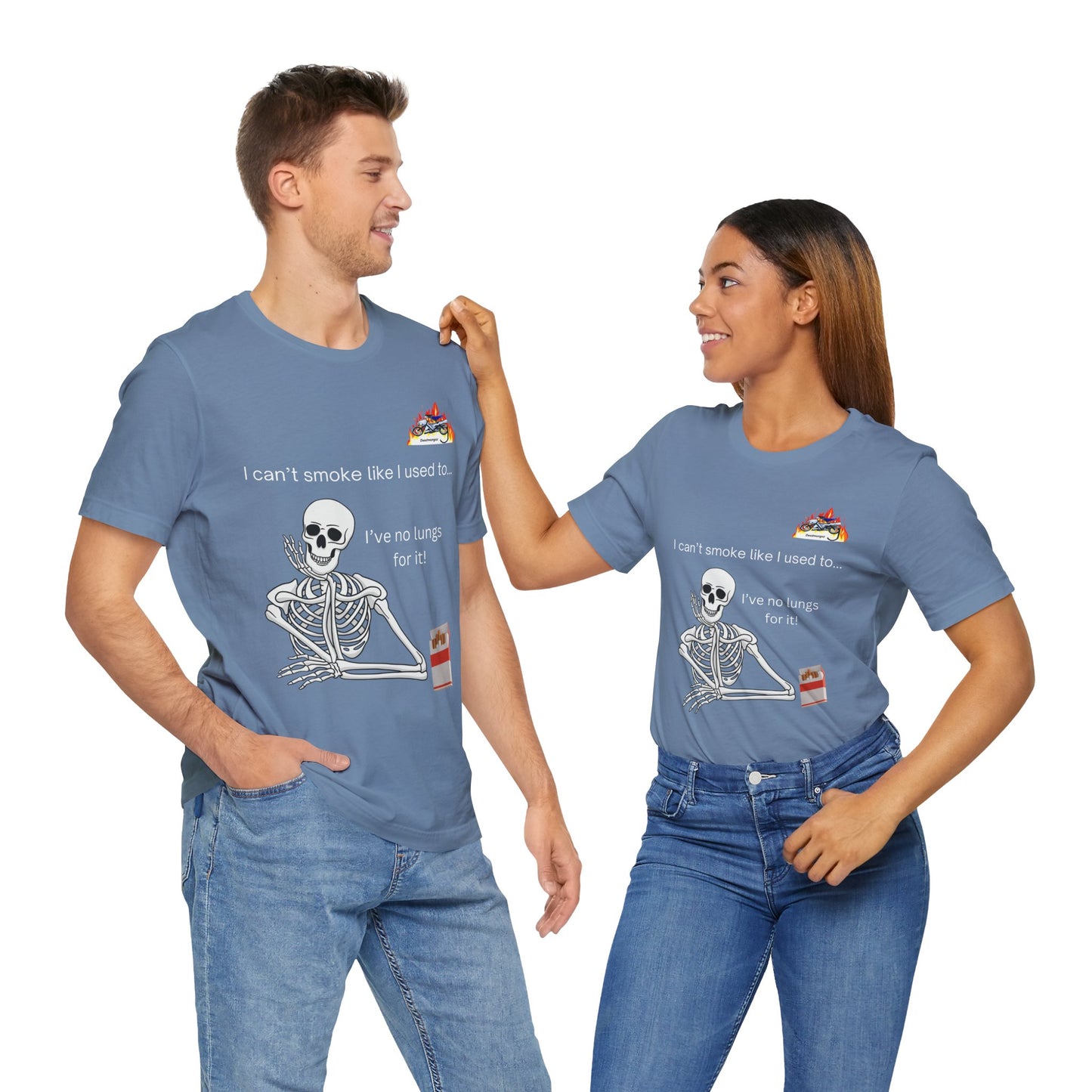 Funny Skeleton Quote Unisex Jersey Tee – Perfect for Halloween & Everyday Wear