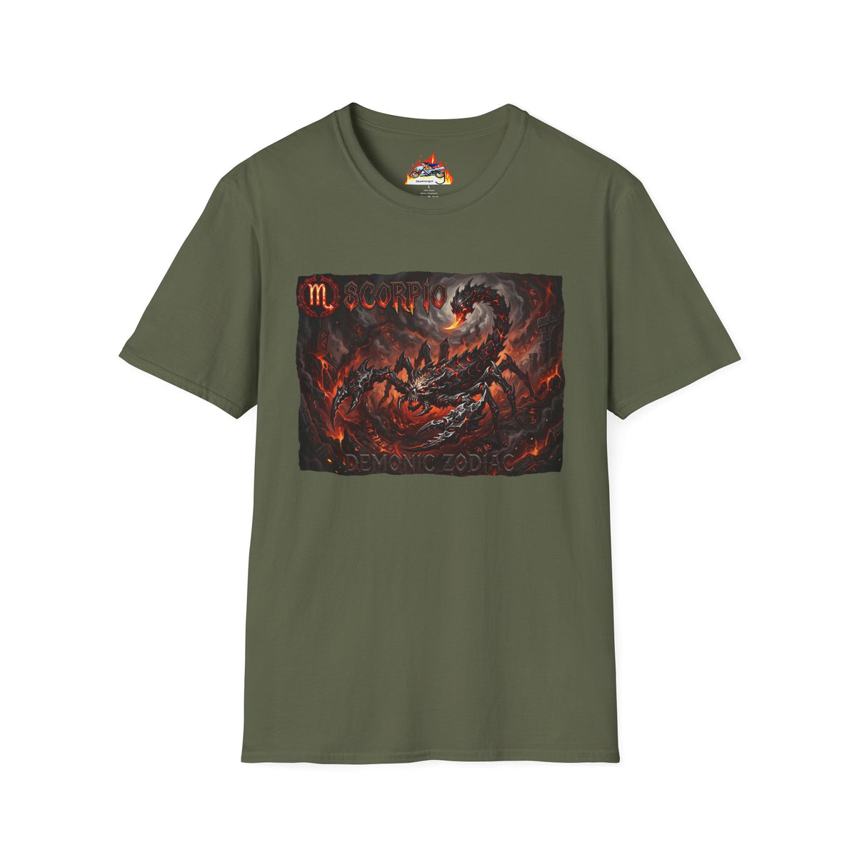 Scorpio Demon Graphic T-Shirt — Astrological Scorpion Zodiac Tee