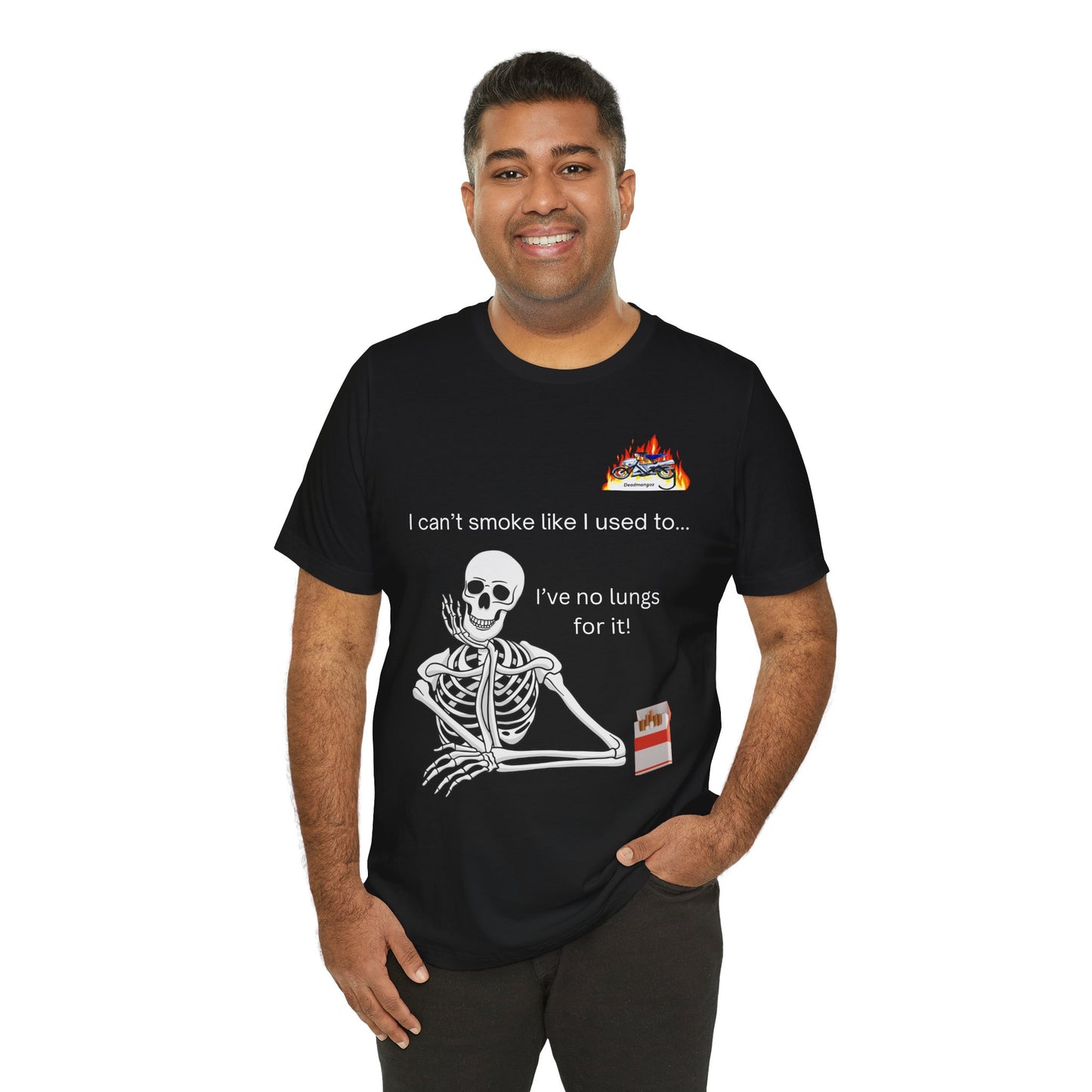 Funny Skeleton Quote Unisex Jersey Tee – Perfect for Halloween & Everyday Wear