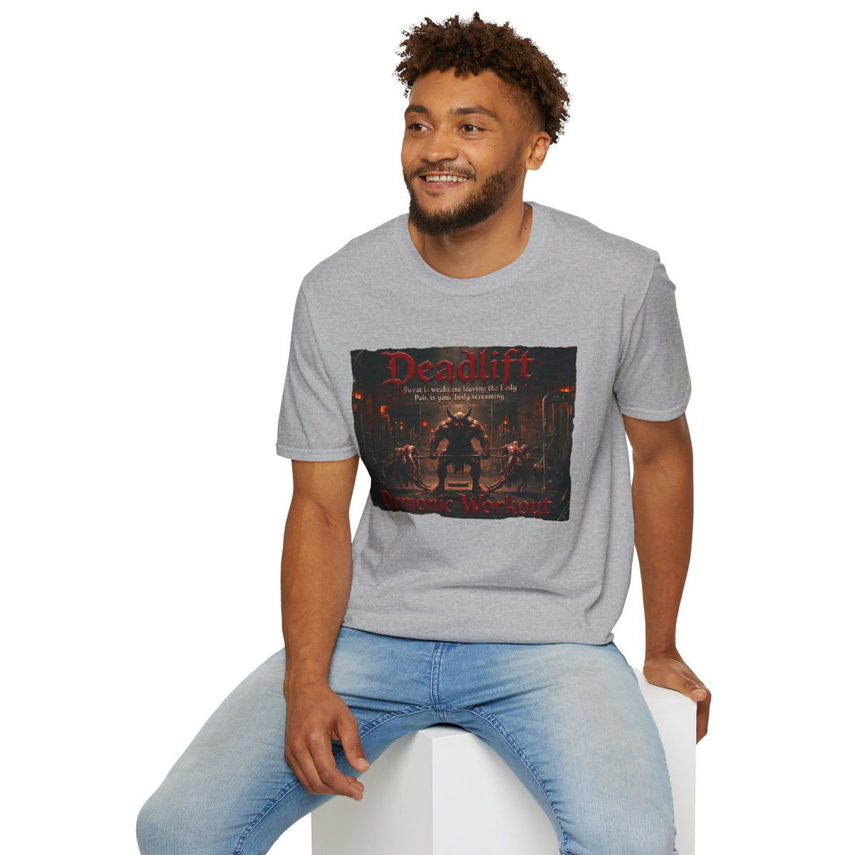 Deadlift Gym T-Shirt — Gothic Strength Workout Tee