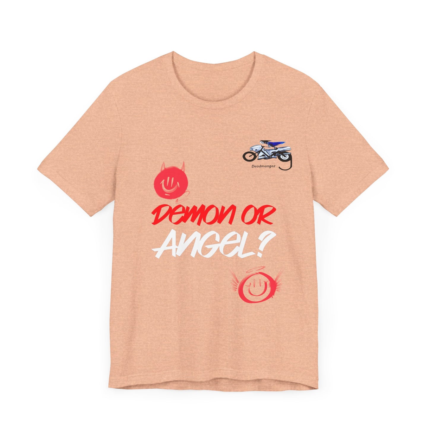 Demon or Angel? Unisex Graphic Tee - Fun and Bold Casual Wear