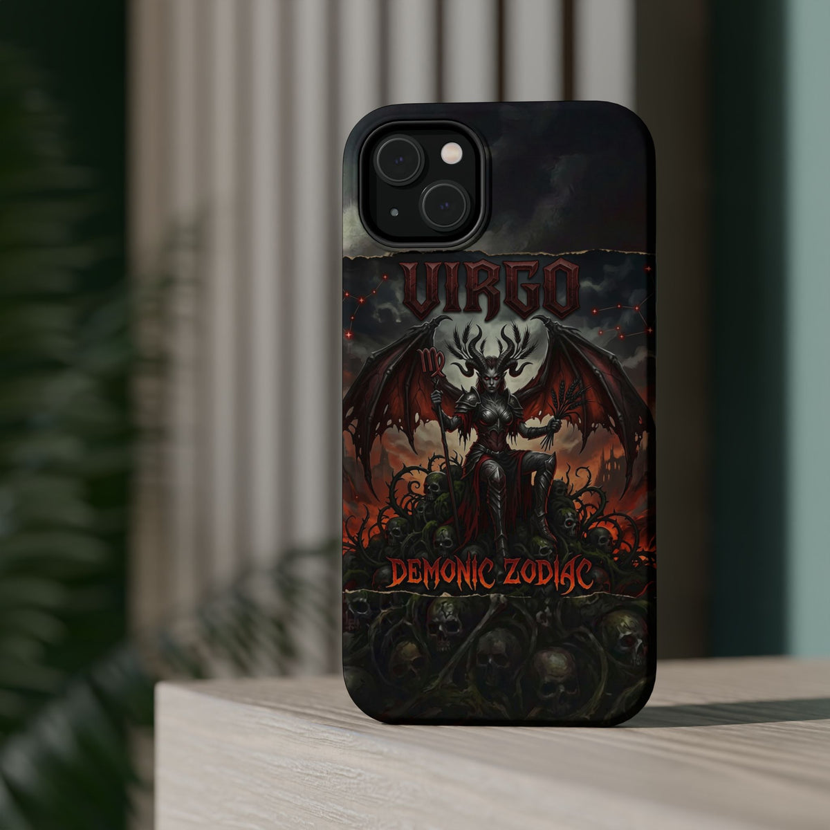 Virgo Demonic Zodiac Phone Case — Magnetic Impact-Resistant