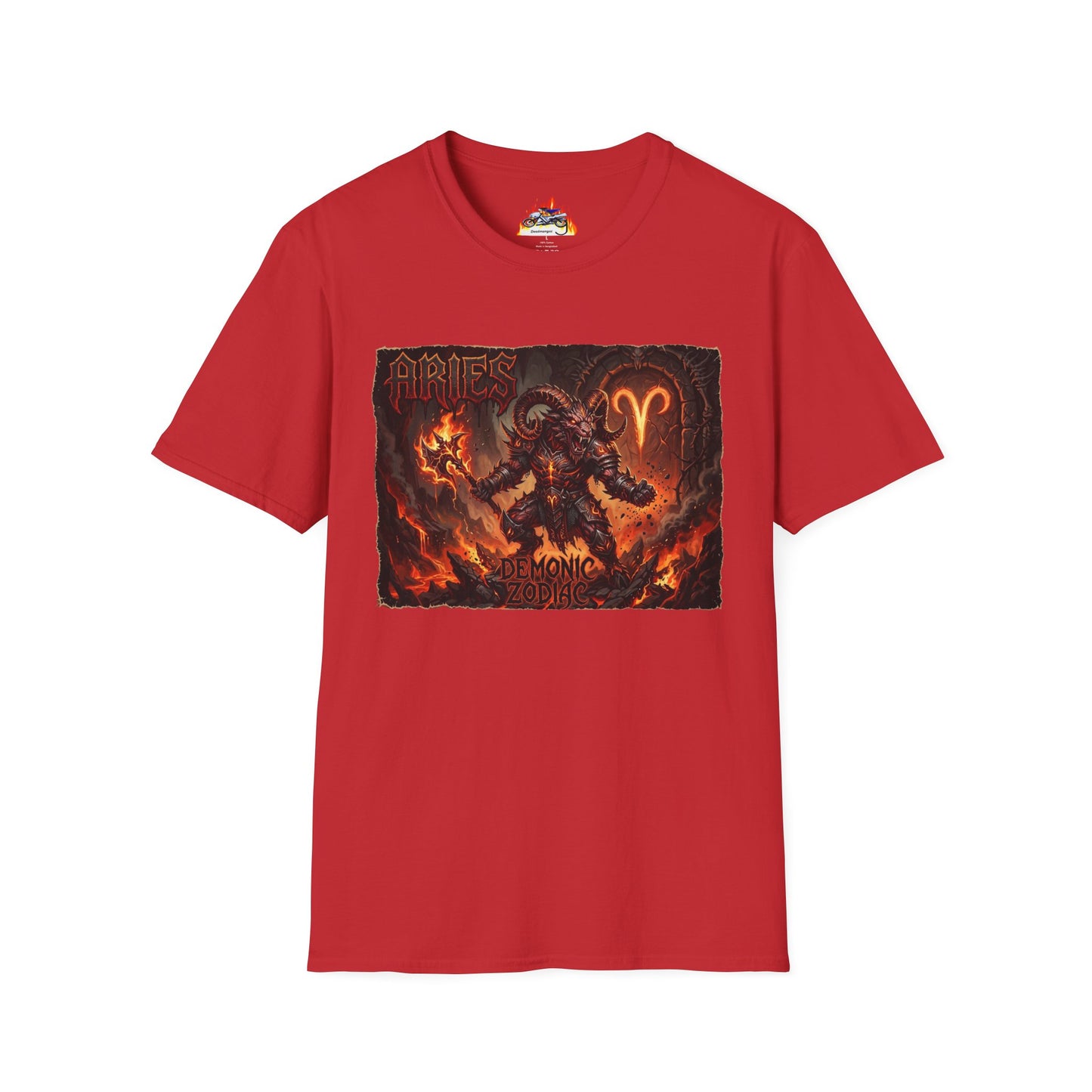 Aries Demon Zodiac T-Shirt – Fiery Ram Horoscope Graphic Tee