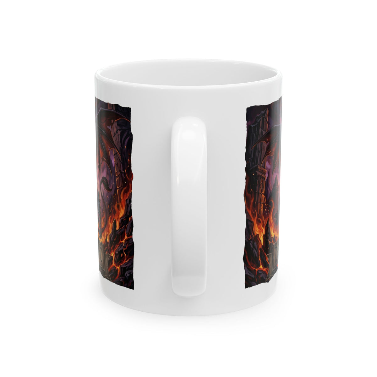 Demonic Leo Mug — Dark Fantasy Zodiac Design (11oz & 15oz)