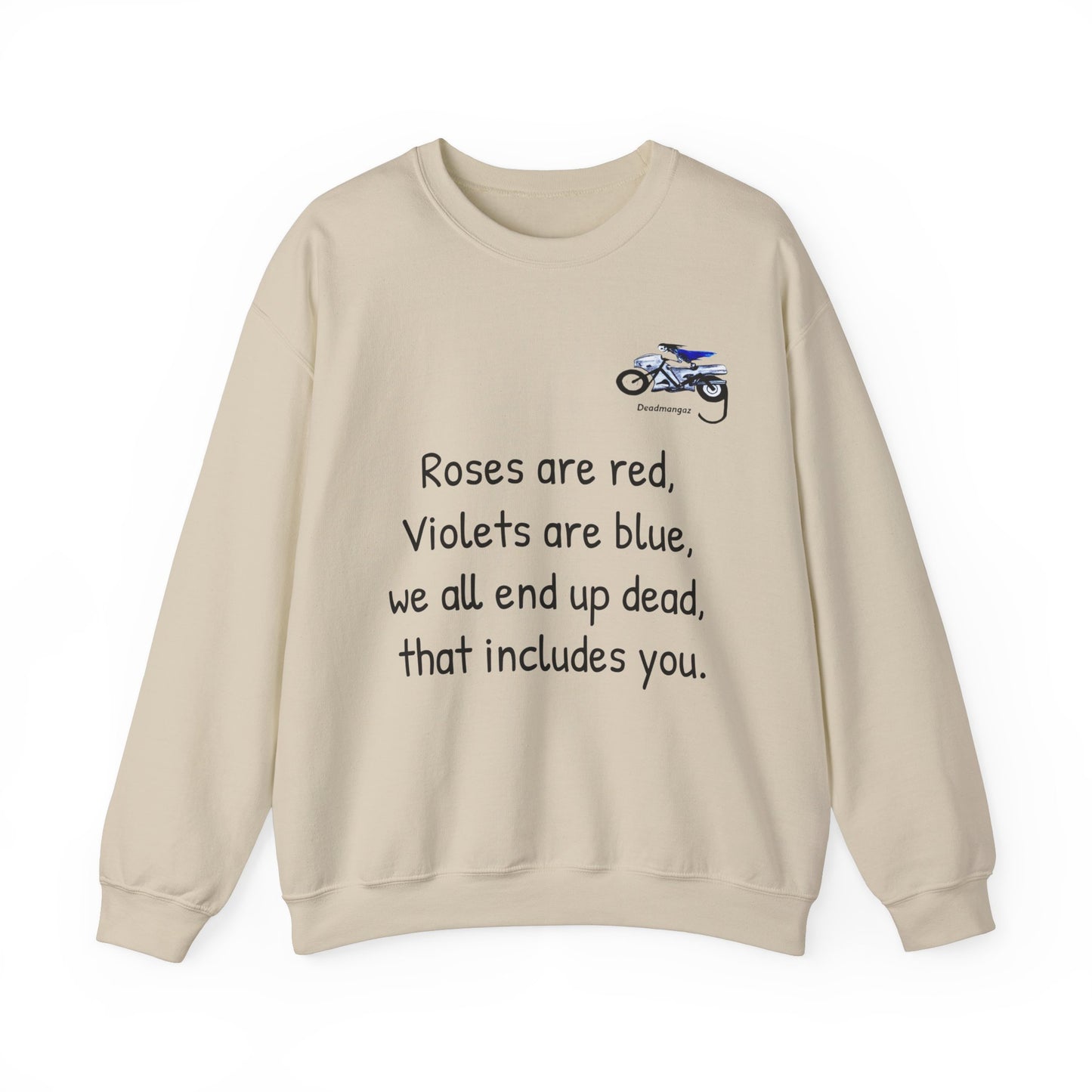 Unisex Crewneck Sweatshirt - Dark Humor "Roses are Red" Design