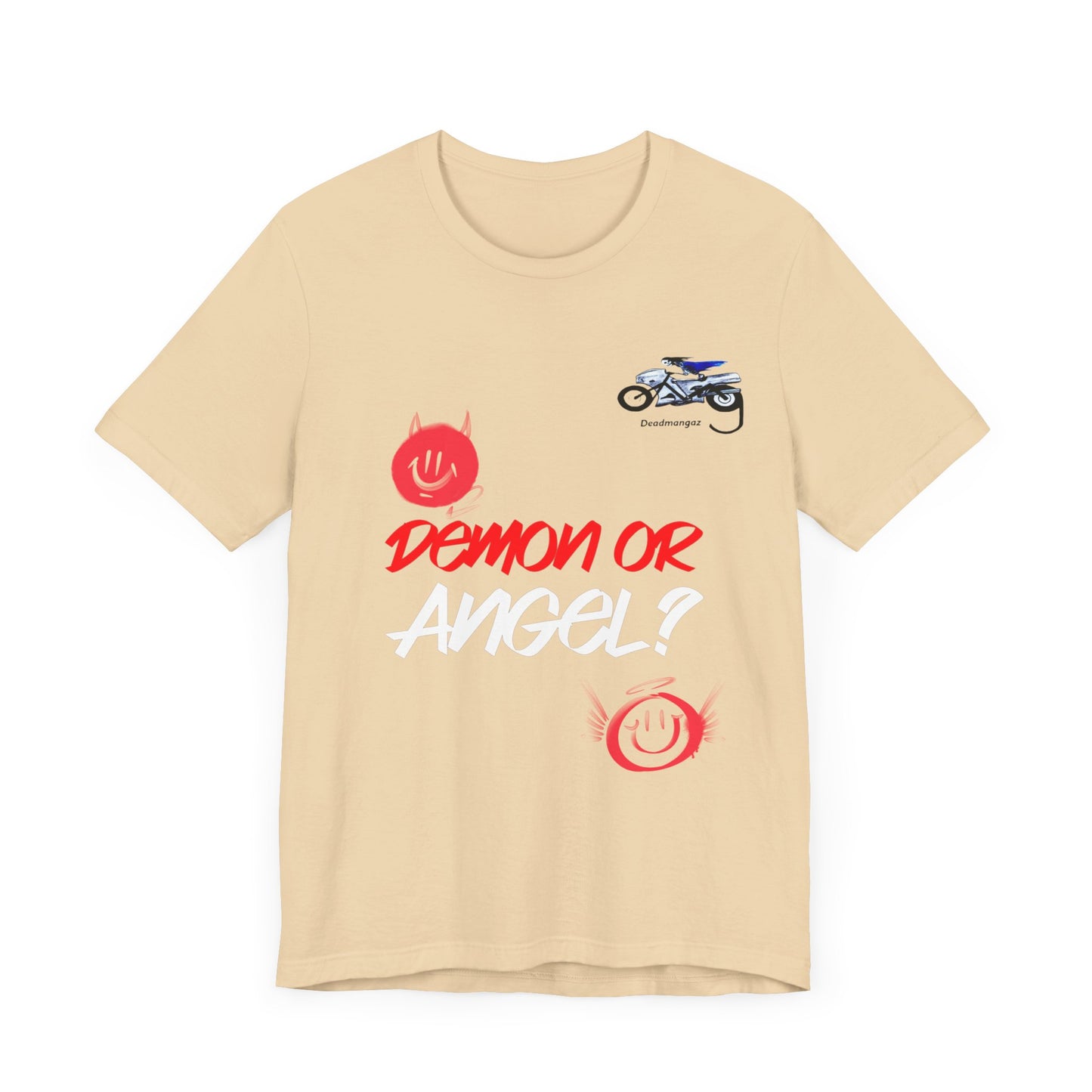 Demon or Angel? Unisex Graphic Tee - Fun and Bold Casual Wear