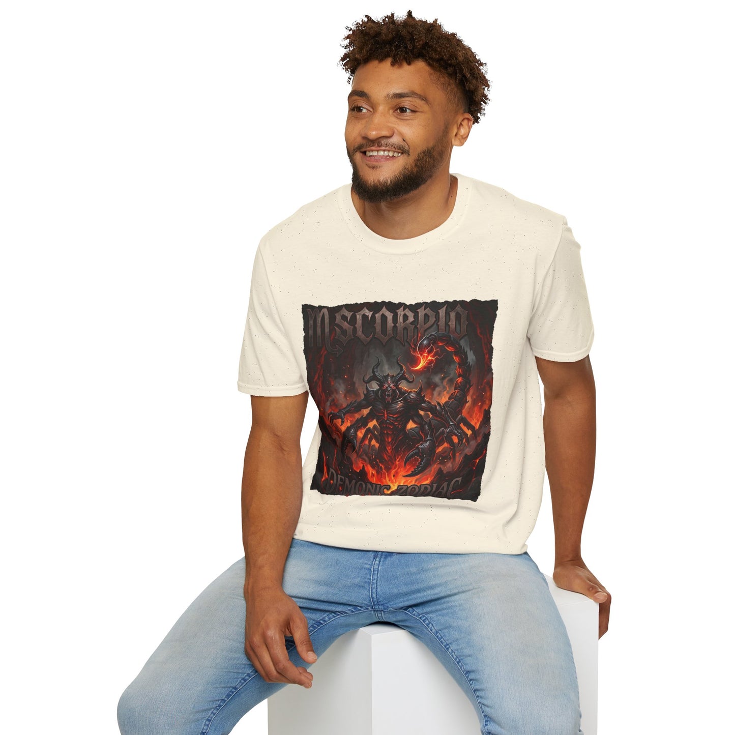 Scorpio Demon Graphic T-Shirt — Dark Fantasy Astrological Tee