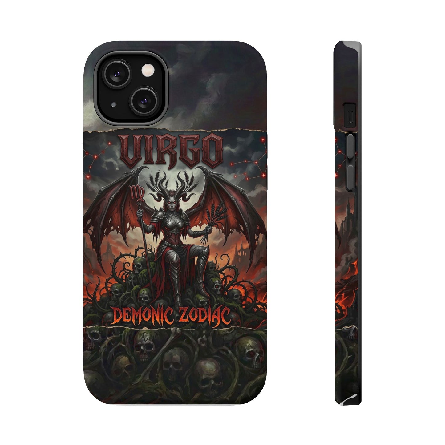 Virgo Demonic Zodiac Phone Case — Magnetic Impact-Resistant