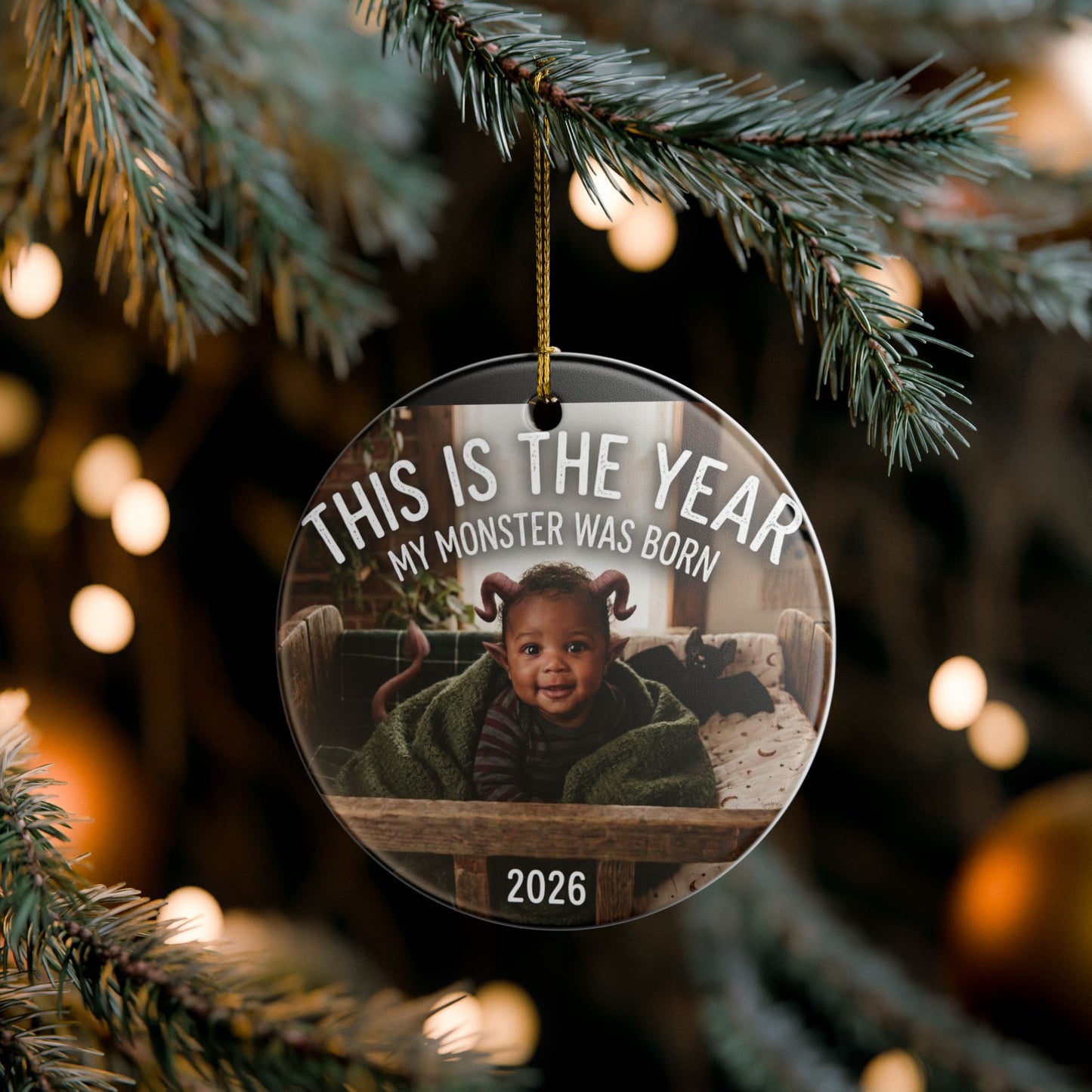 2026 This Is The Year My Monster Was Born Ceramic Ornament