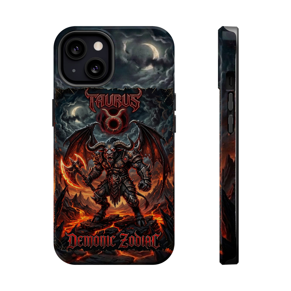Taurus Demon Zodiac Magnetic Impact-Resistant Phone Case
