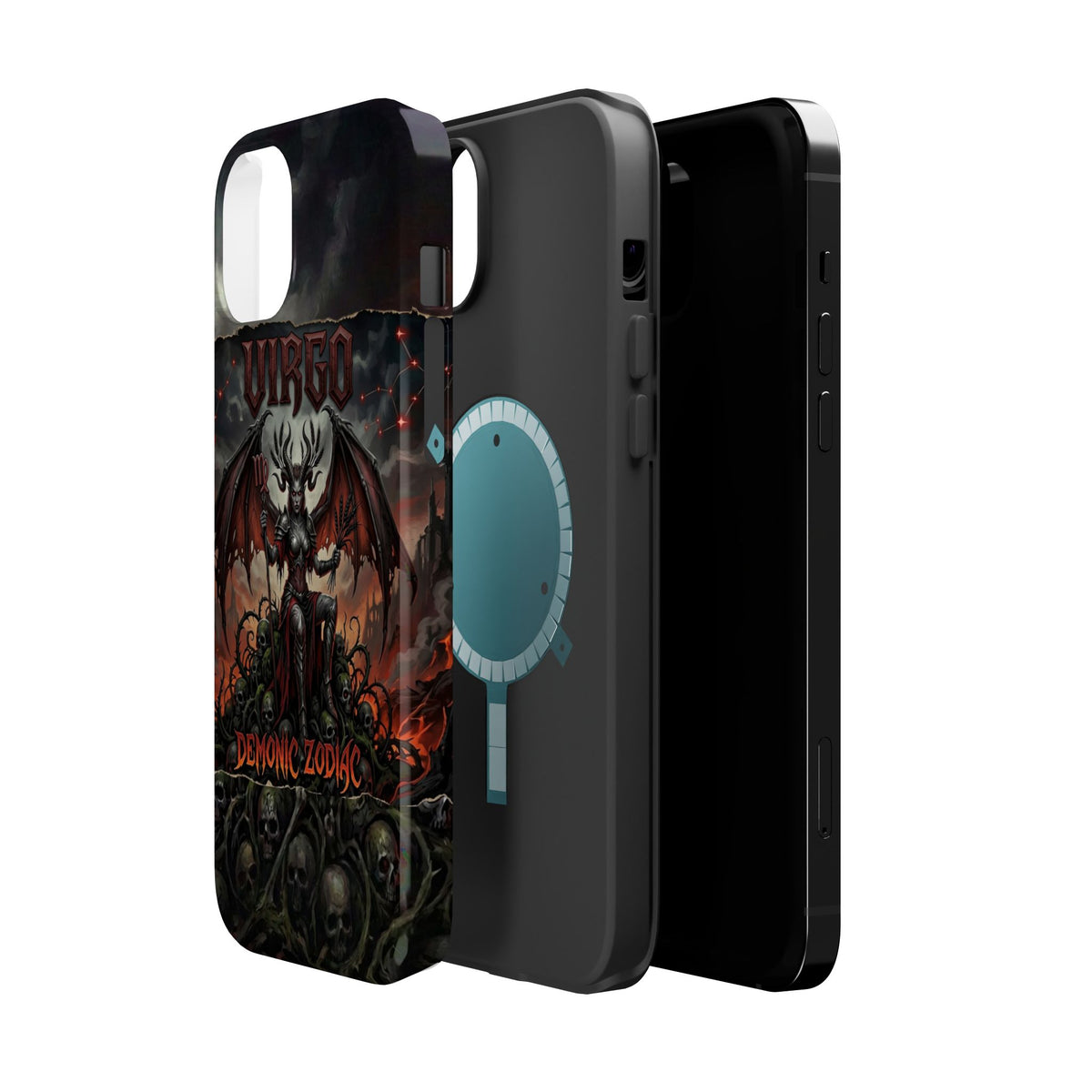 Virgo Demonic Zodiac Phone Case — Magnetic Impact-Resistant