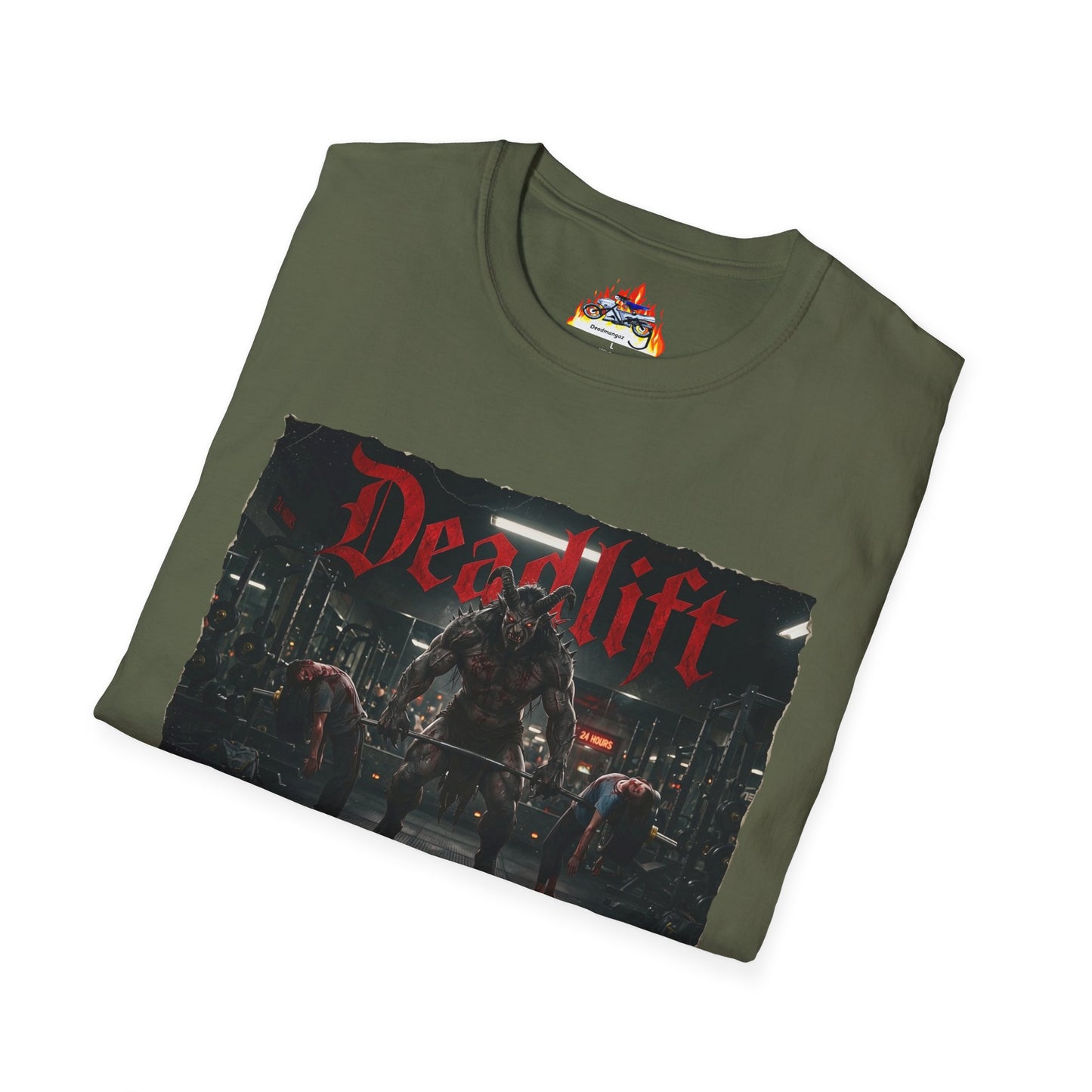 Deadlift Gym T Shirt — Heavy Metal Workout Tee for Weightlifters