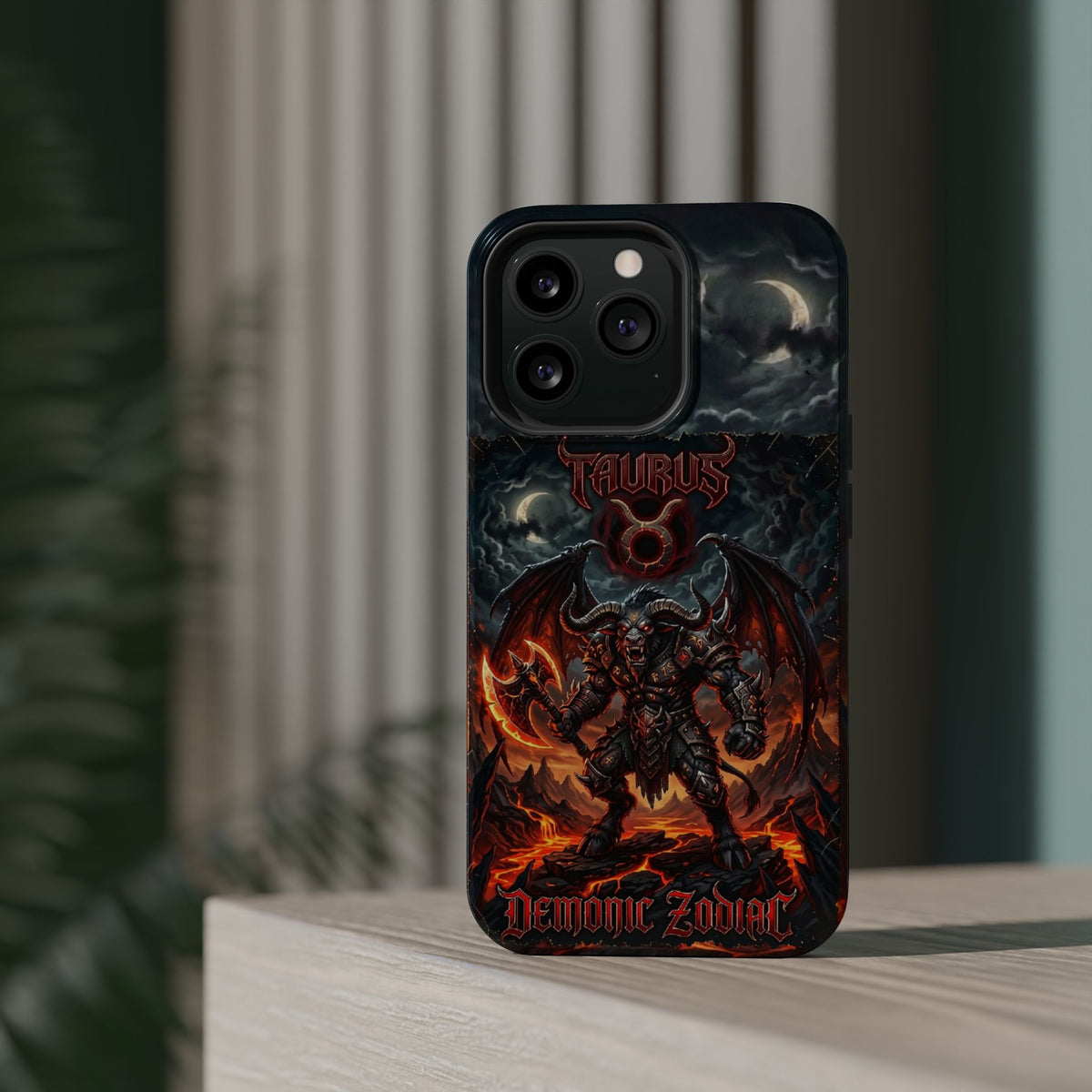 Taurus Demon Zodiac Magnetic Impact-Resistant Phone Case