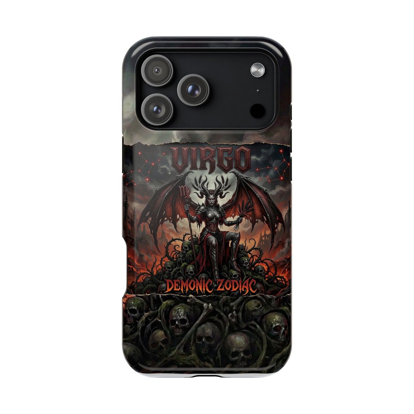 Virgo Demonic Zodiac Phone Case — Magnetic Impact-Resistant