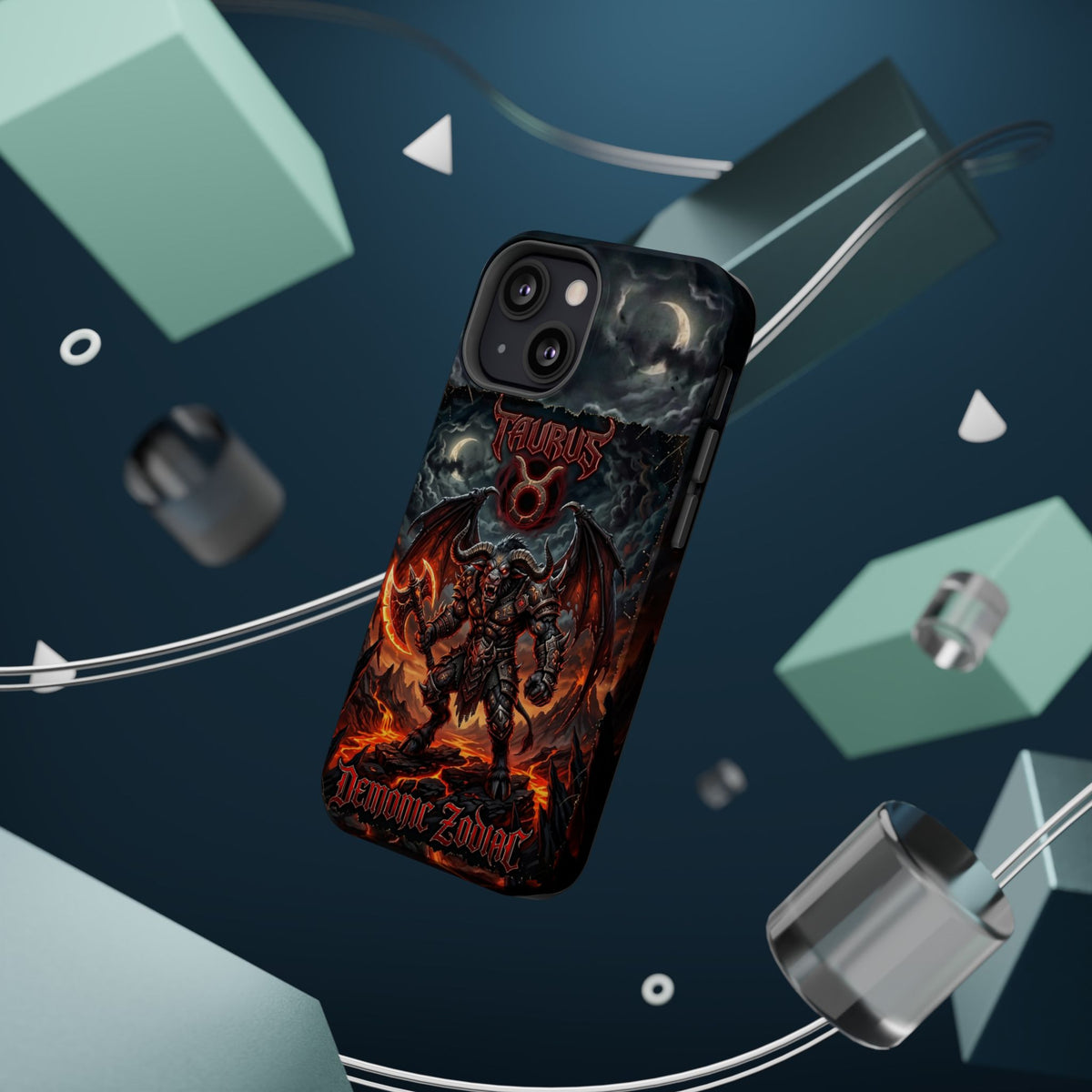 Taurus Demon Zodiac Magnetic Impact-Resistant Phone Case