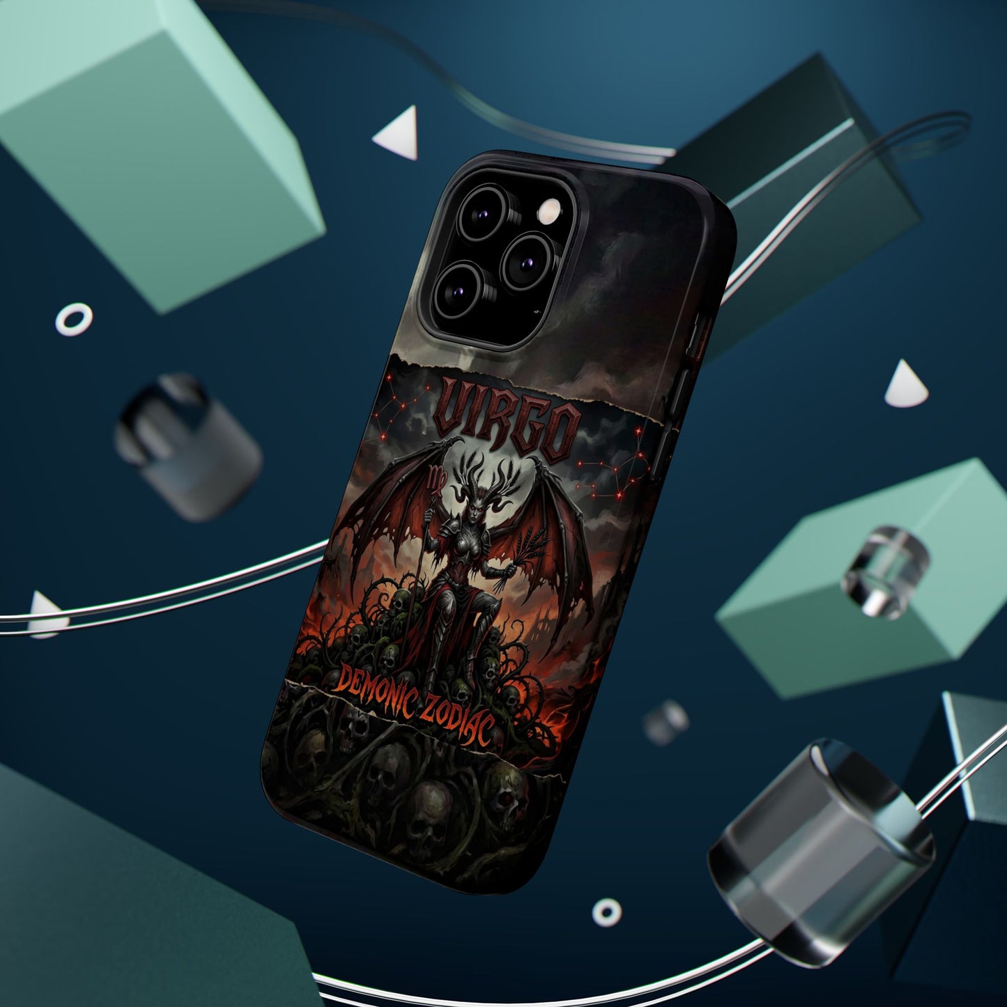 Virgo Demonic Zodiac Phone Case — Magnetic Impact-Resistant