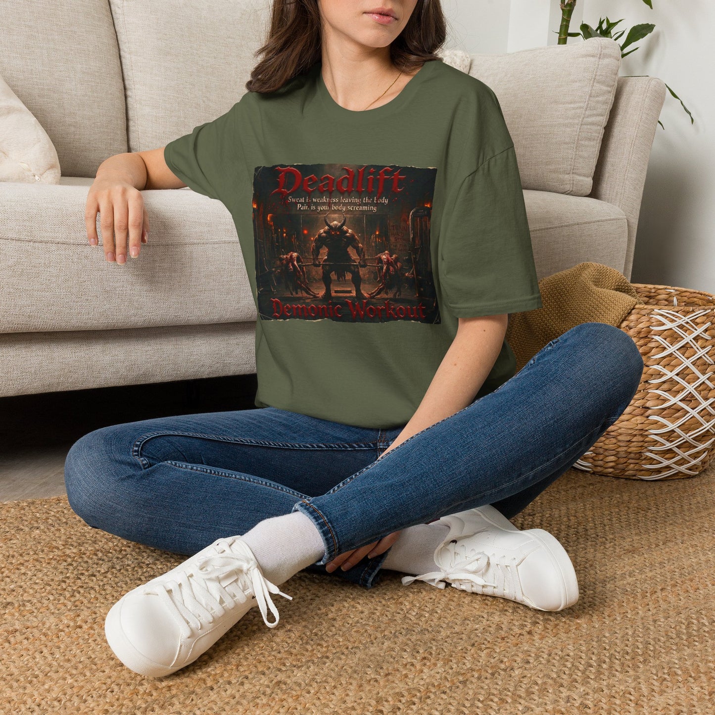 Deadlift Gym T-Shirt — Gothic Strength Workout Tee