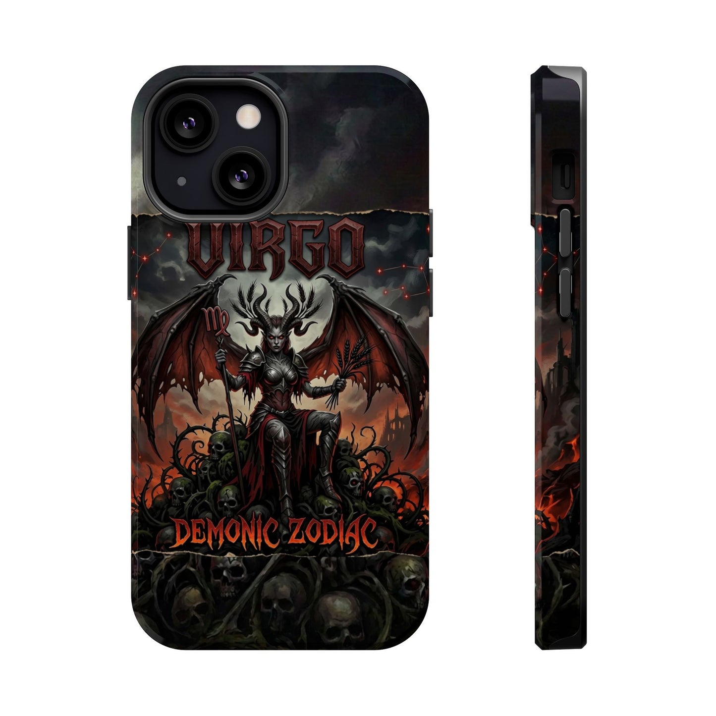 Virgo Demonic Zodiac Phone Case — Magnetic Impact-Resistant