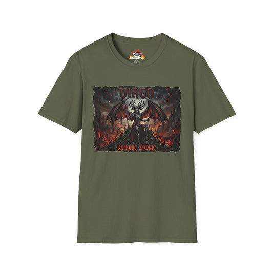 Virgo Demon Graphic T-Shirt — Gothic Zodiac Shirt