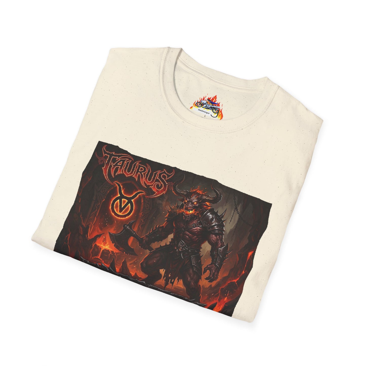 Taurus Demon T‑Shirt — Fiery Demon Warrior Astrology Tee